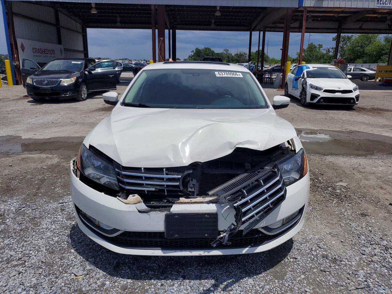2015 Volkswagen Passat Sel White vin: 1VWCV7A34FC029585