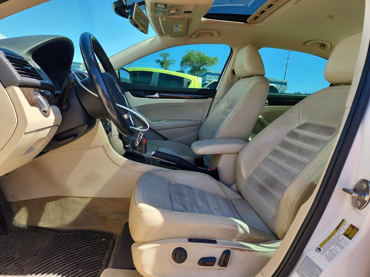 2015 Volkswagen Passat Sel White vin: 1VWCV7A34FC064790