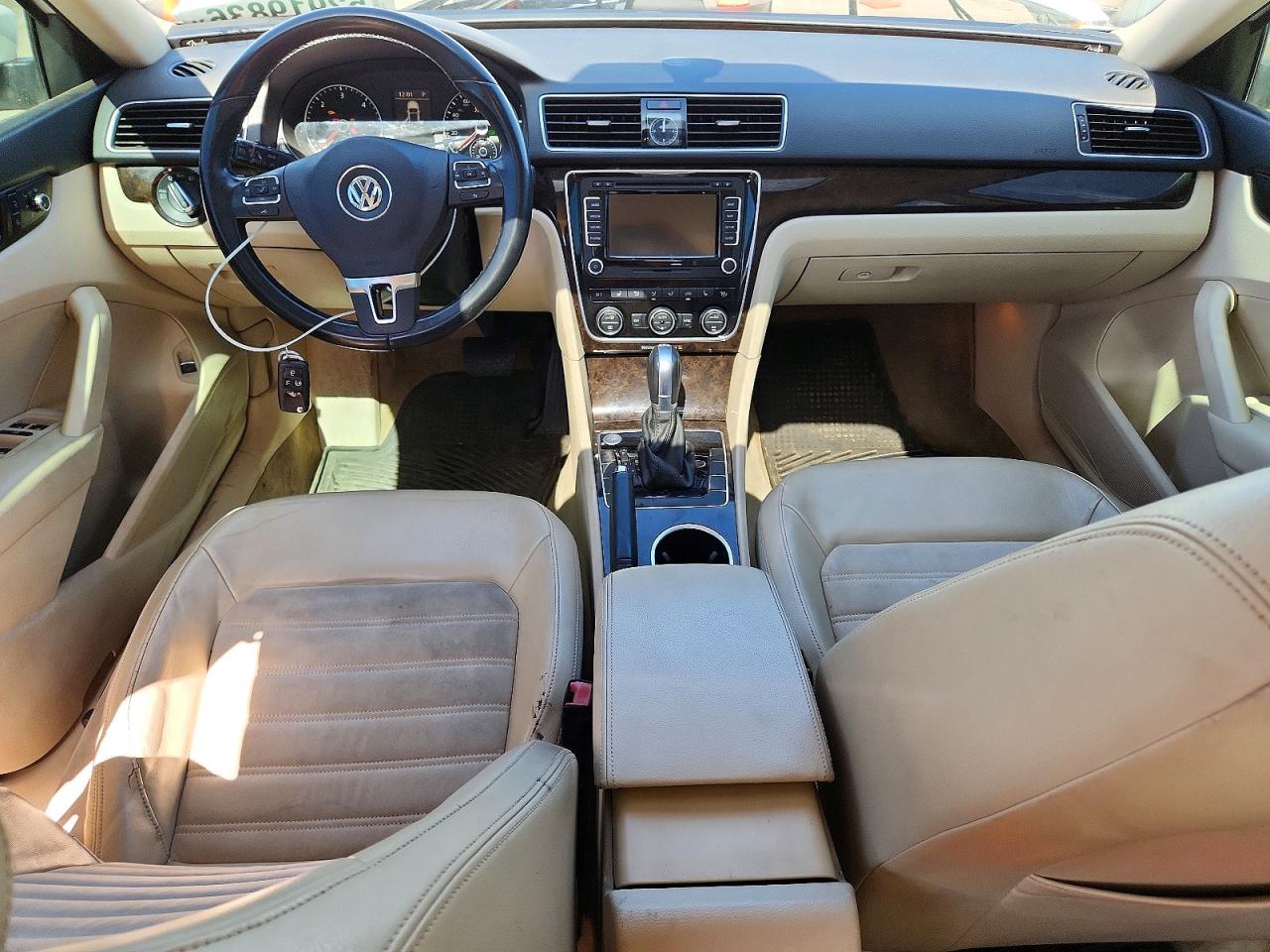 2015 Volkswagen Passat Sel White vin: 1VWCV7A34FC064790