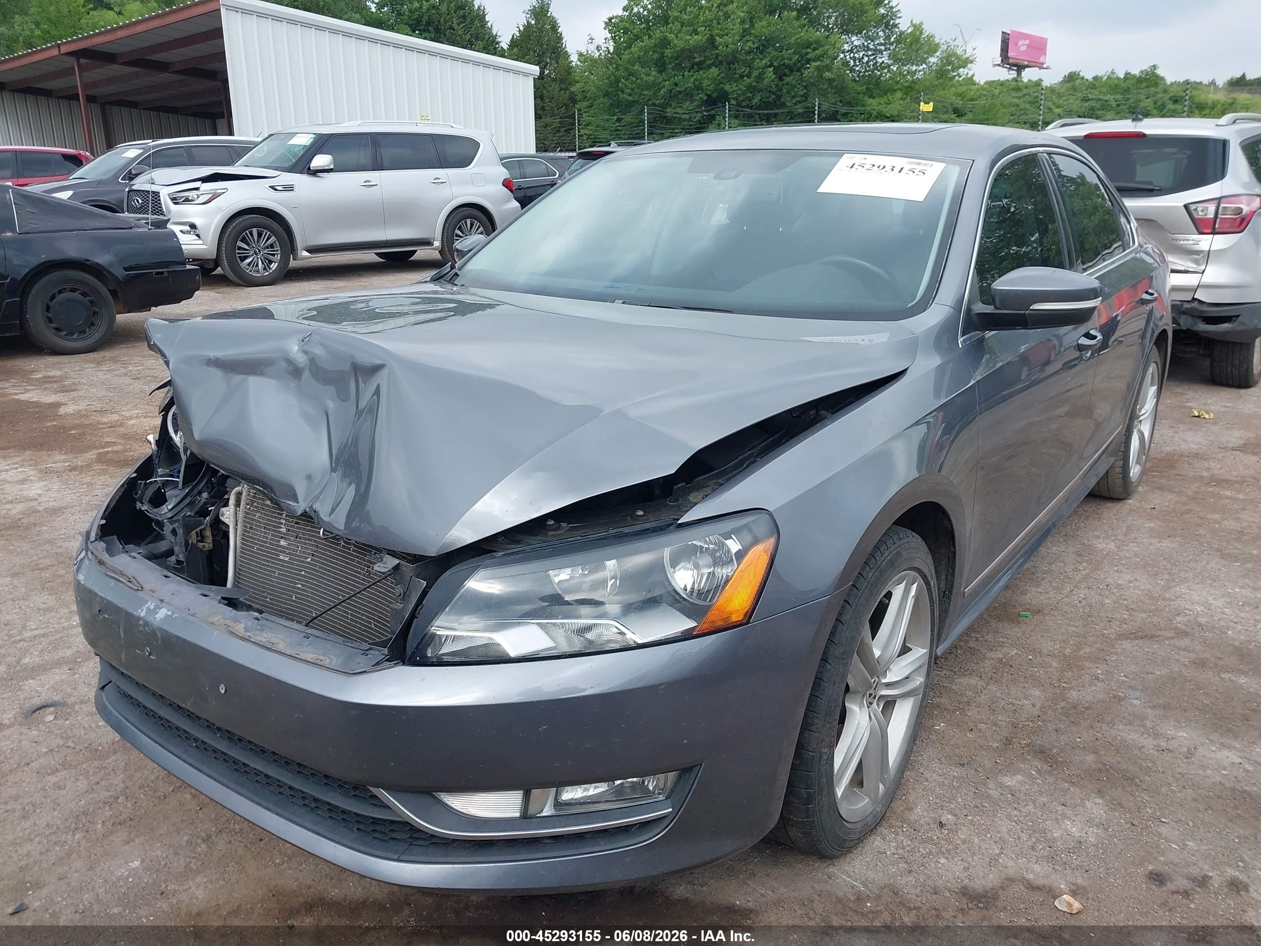 2015 Volkswagen Passat 2.0l Tdi Sel Premium Gray vin: 1VWCV7A34FC080634