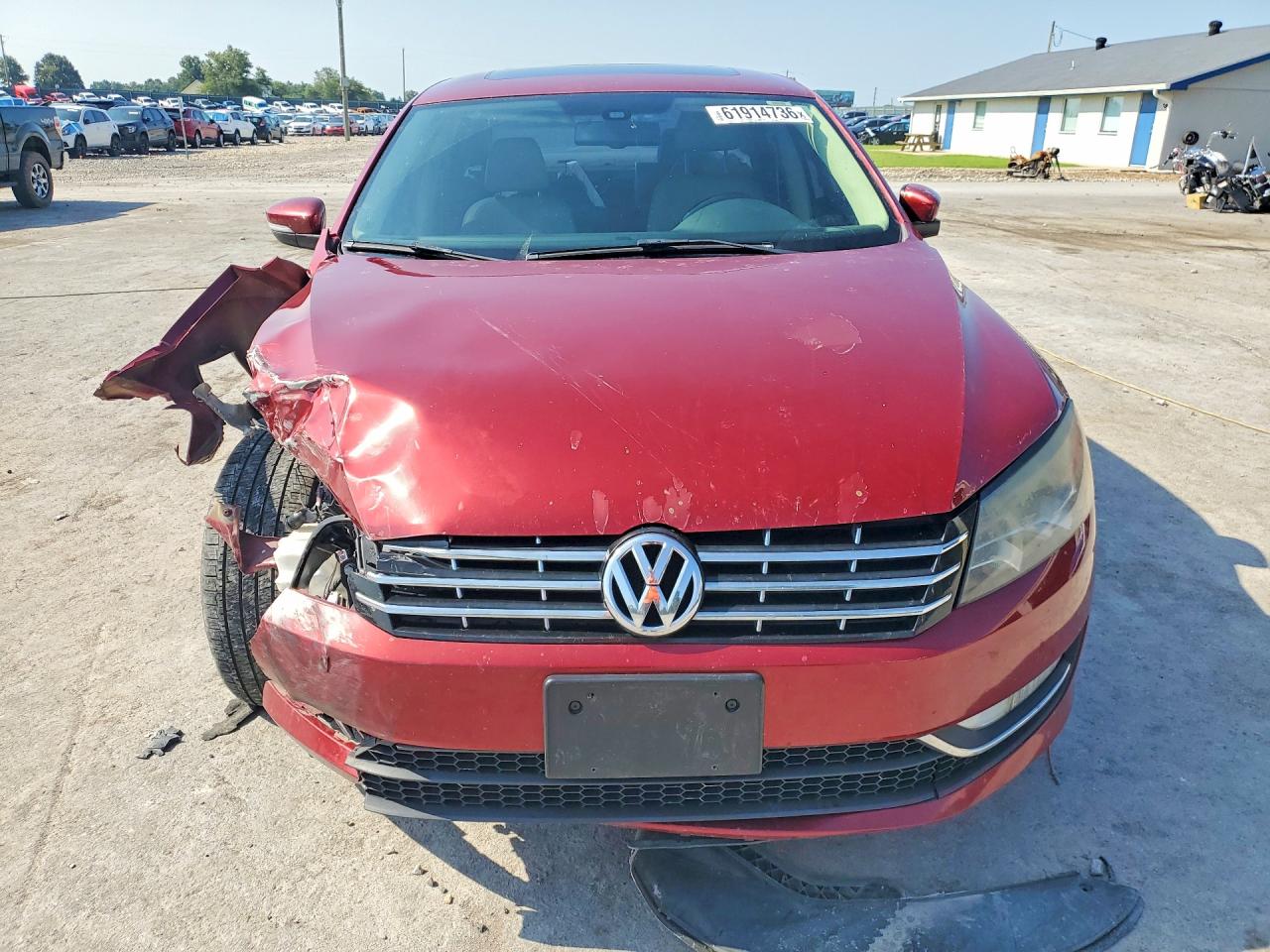 2015 Volkswagen Passat Sel Maroon vin: 1VWCV7A35FC009894