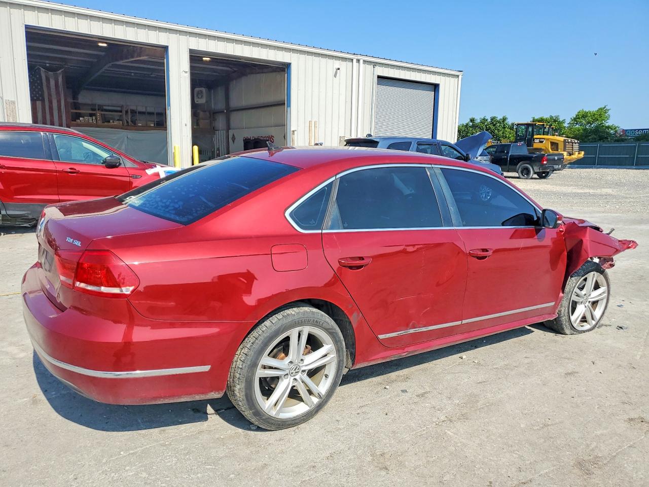 2015 Volkswagen Passat Sel Maroon vin: 1VWCV7A35FC009894