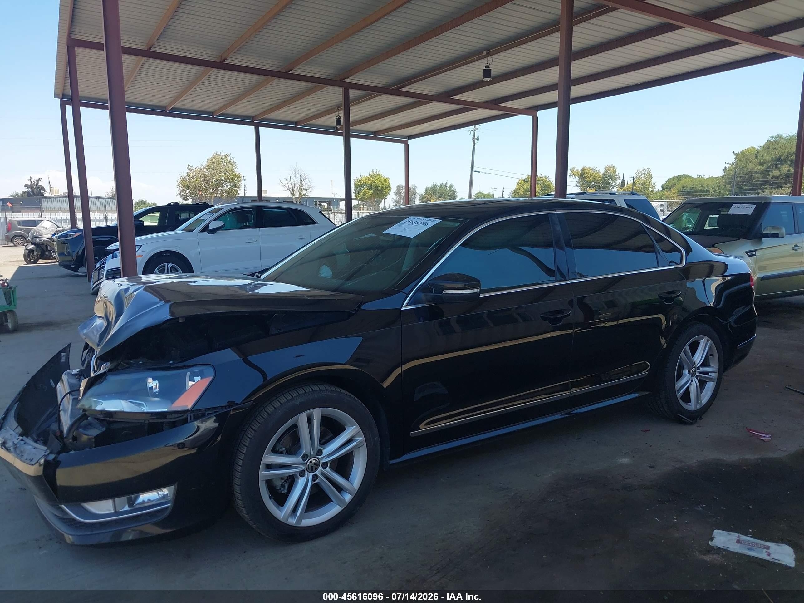 2015 Volkswagen Passat 2.0l Tdi Sel Premium Black vin: 1VWCV7A35FC048842