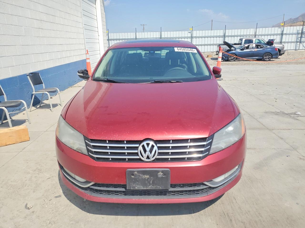2015 Volkswagen Passat Sel Красный vin: 1VWCV7A37FC012960