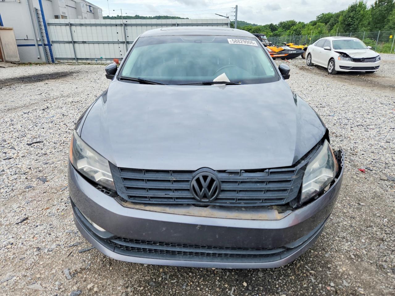 2015 Volkswagen Passat Sel Gray vin: 1VWCV7A37FC036224