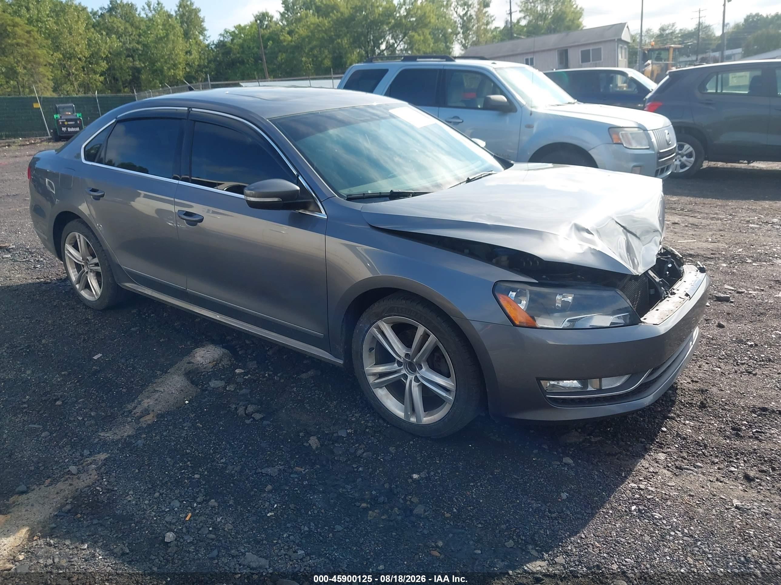 2015 Volkswagen Passat 2.0l Tdi Sel Premium Gray vin: 1VWCV7A37FC049197