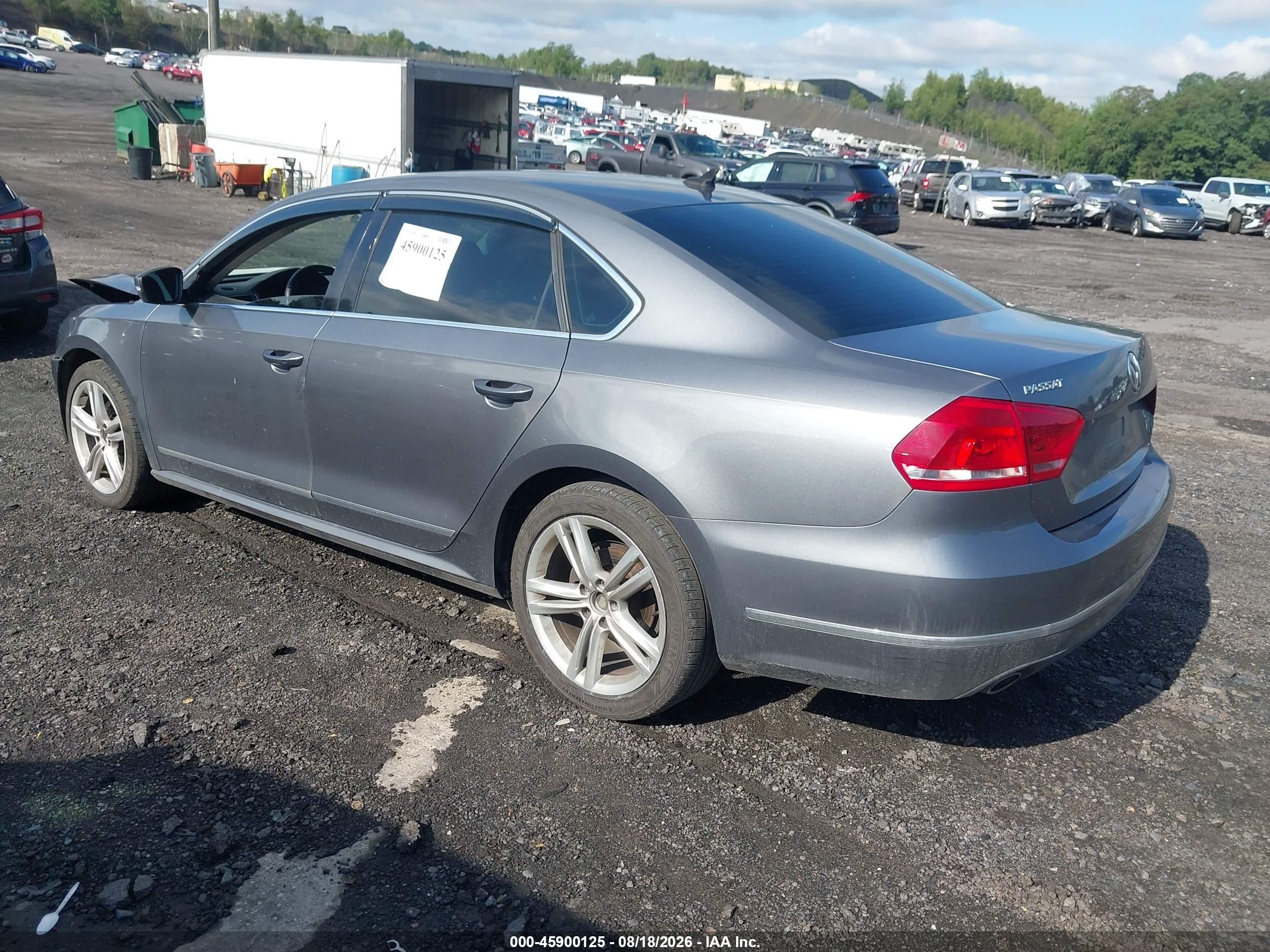 2015 Volkswagen Passat 2.0l Tdi Sel Premium Gray vin: 1VWCV7A37FC049197