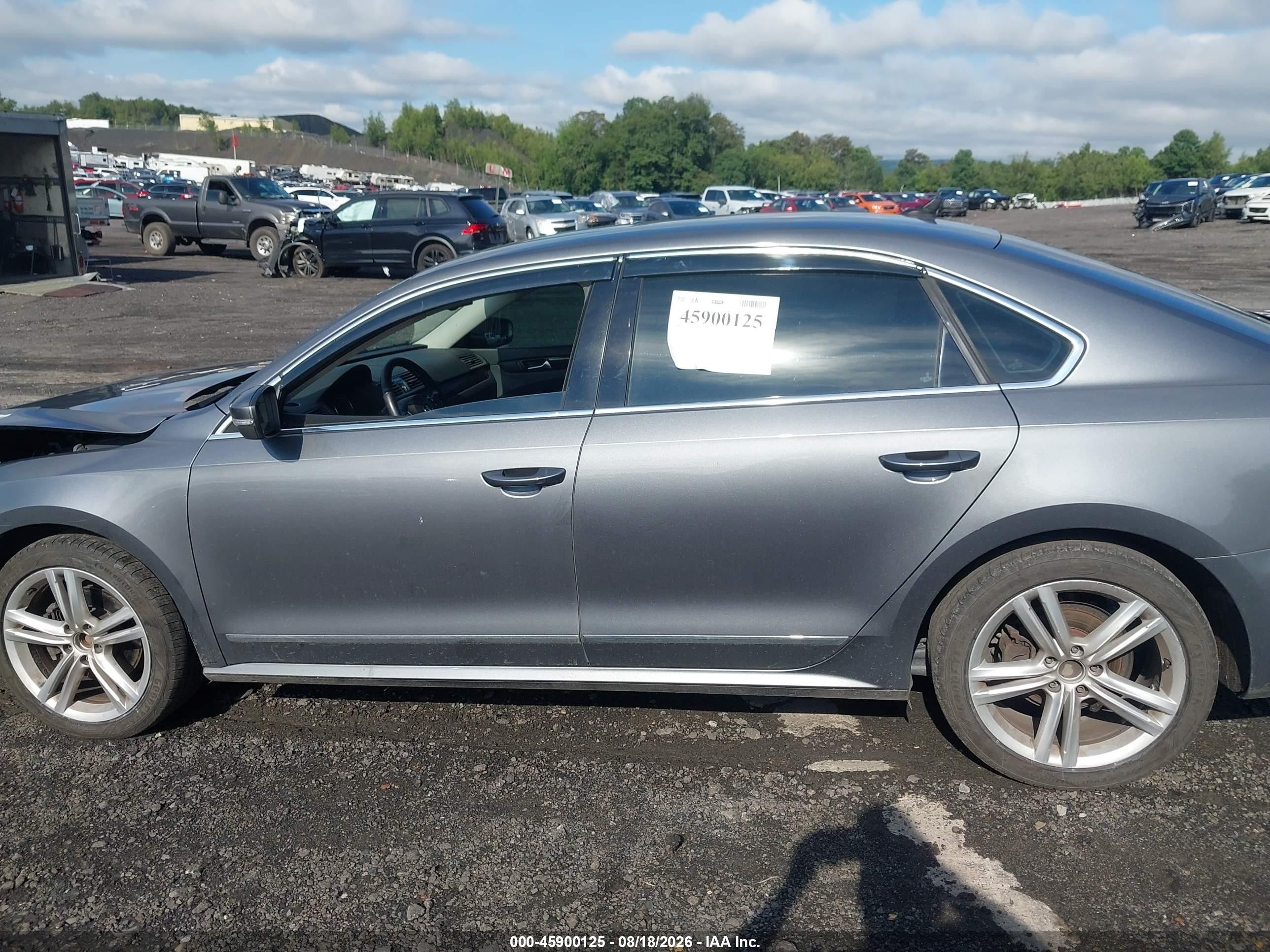 2015 Volkswagen Passat 2.0l Tdi Sel Premium Gray vin: 1VWCV7A37FC049197