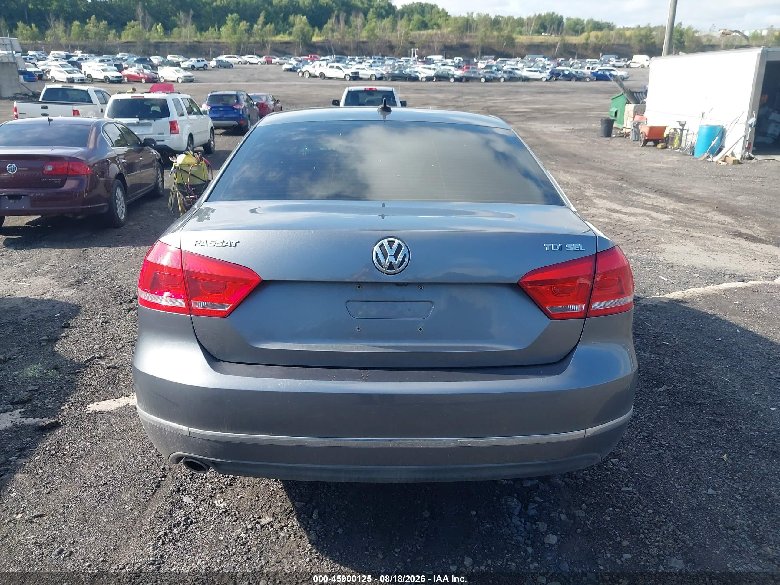 2015 Volkswagen Passat 2.0l Tdi Sel Premium Gray vin: 1VWCV7A37FC049197