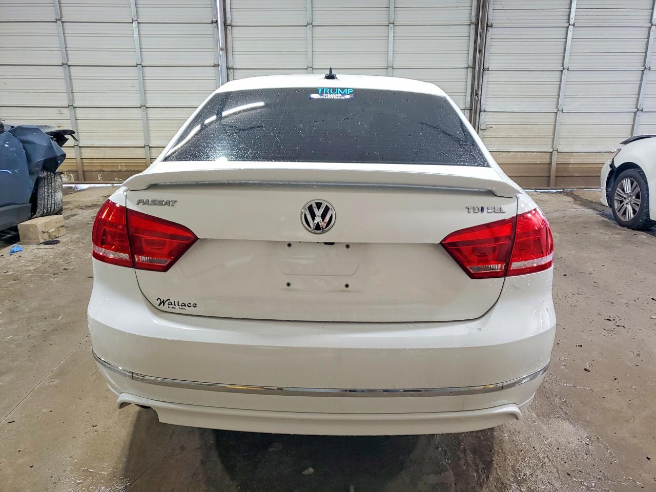 2015 Volkswagen Passat Sel White vin: 1VWCV7A39FC064123