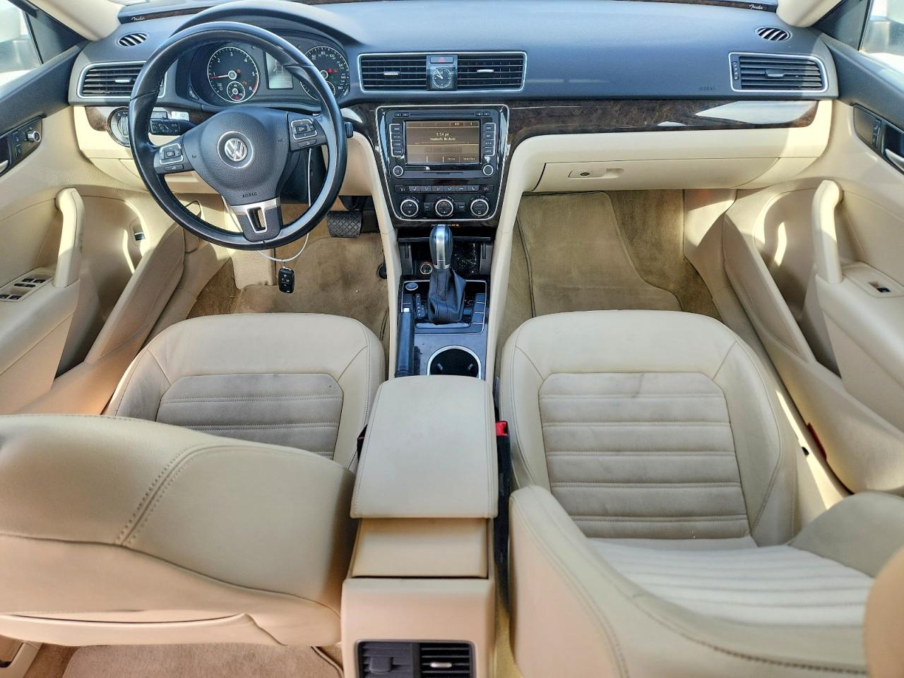 2015 Volkswagen Passat Sel White vin: 1VWCV7A39FC070133
