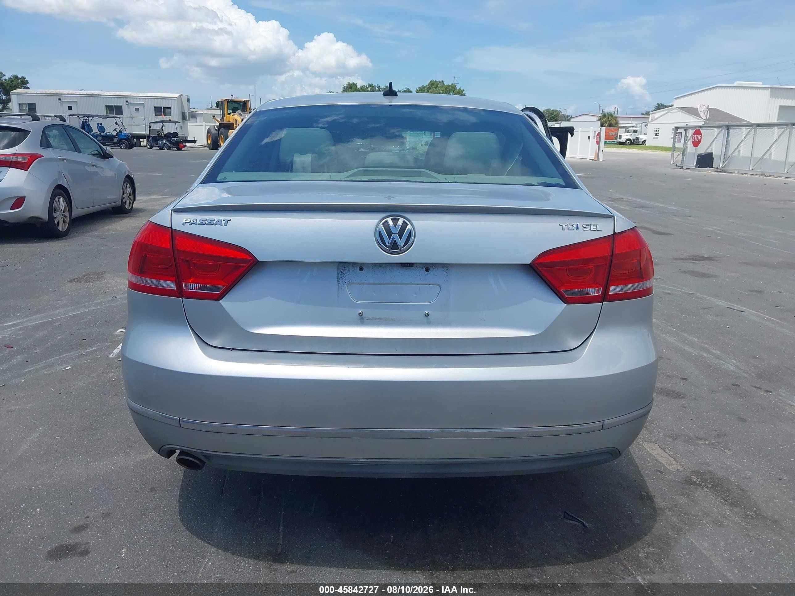 2015 Volkswagen Passat 2.0l Tdi Sel Premium Silver vin: 1VWCV7A3XFC010538