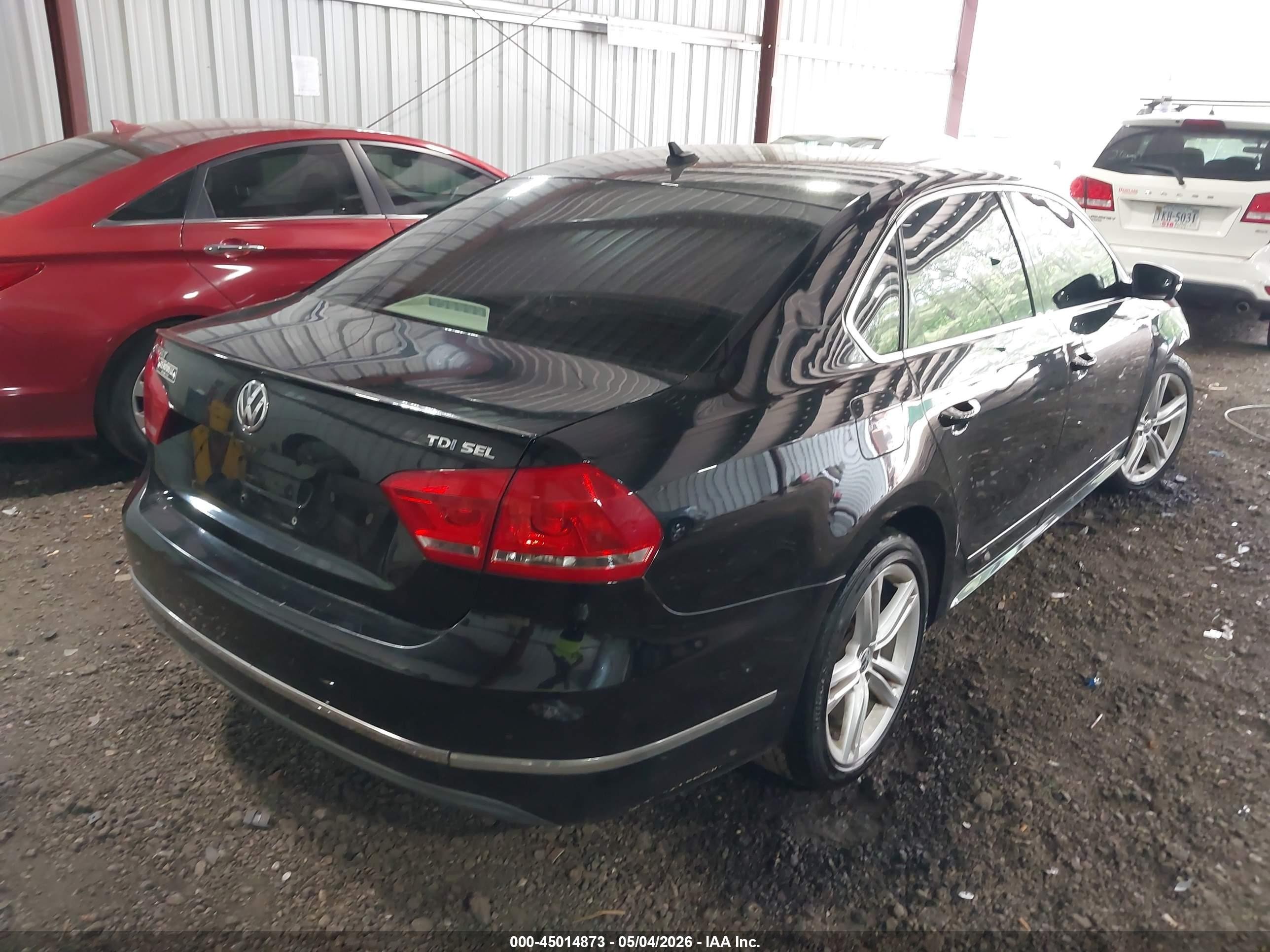 2015 Volkswagen Passat 2.0l Tdi Sel Premium Black vin: 1VWCV7A3XFC016890