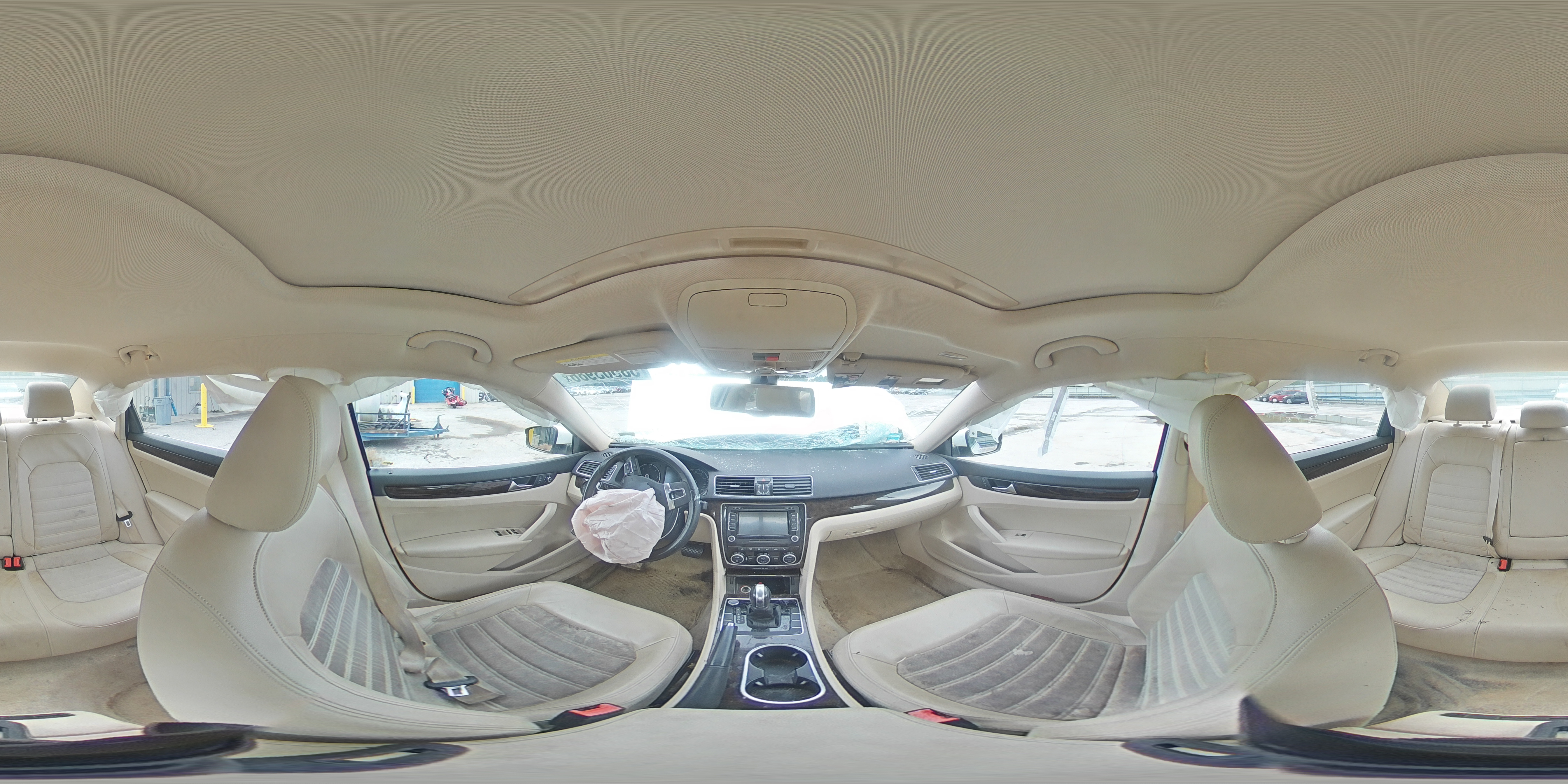 2015 Volkswagen Passat Sel White vin: 1VWCV7A3XFC030305