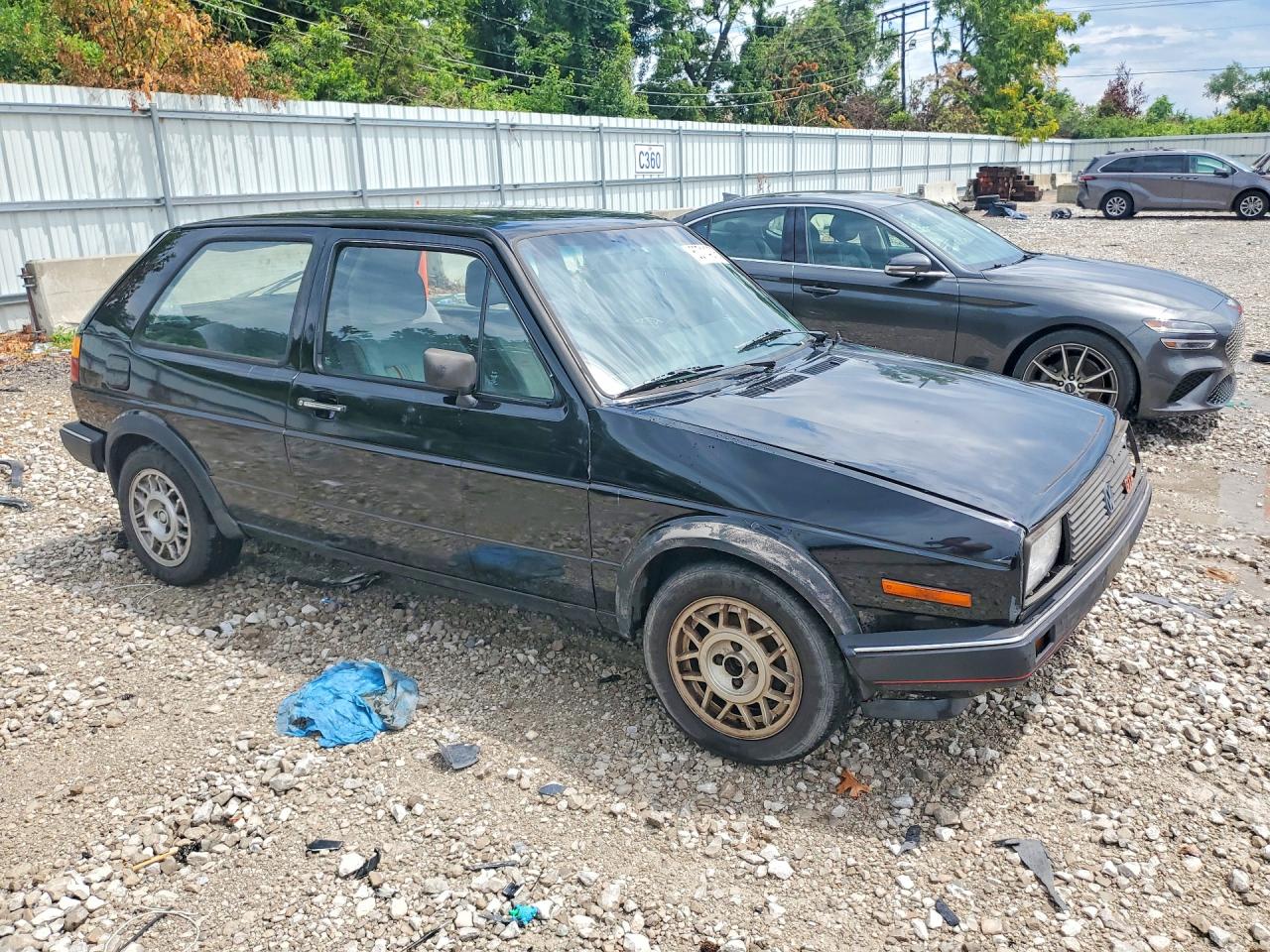 1986 Volkswagen Gti Black vin: 1VWDB0179GV057119