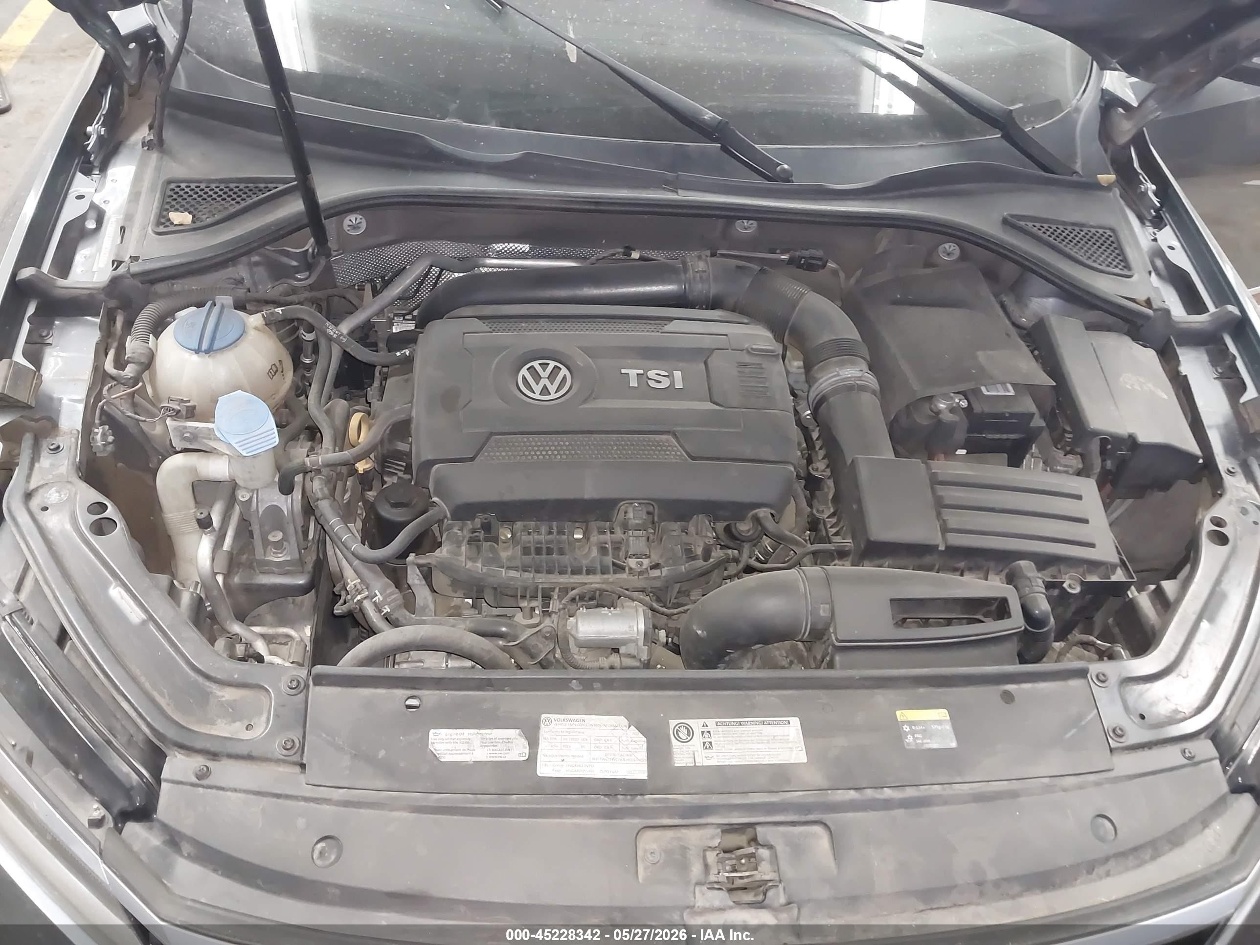 2017 Volkswagen Passat 1.8t R-line Gray vin: 1VWDT7A33HC042390