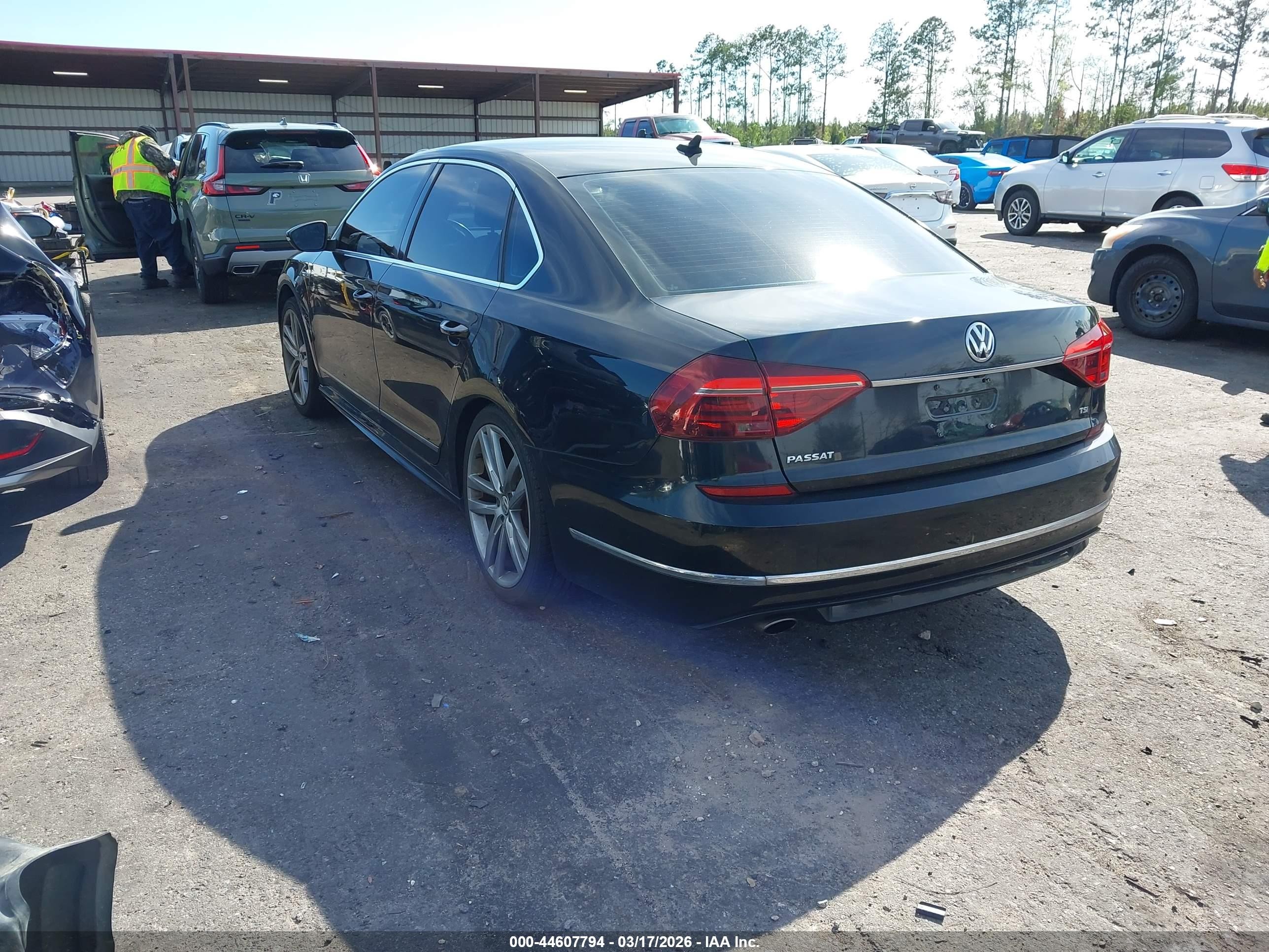 2017 Volkswagen Passat 1.8t R-line Black vin: 1VWDT7A35HC011643