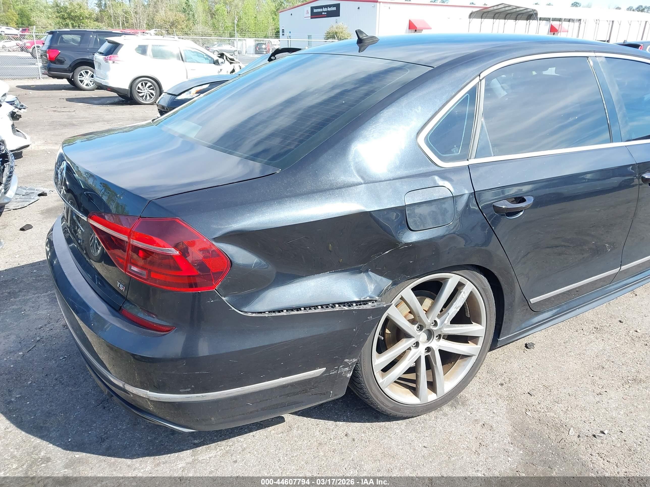 2017 Volkswagen Passat 1.8t R-line Black vin: 1VWDT7A35HC011643