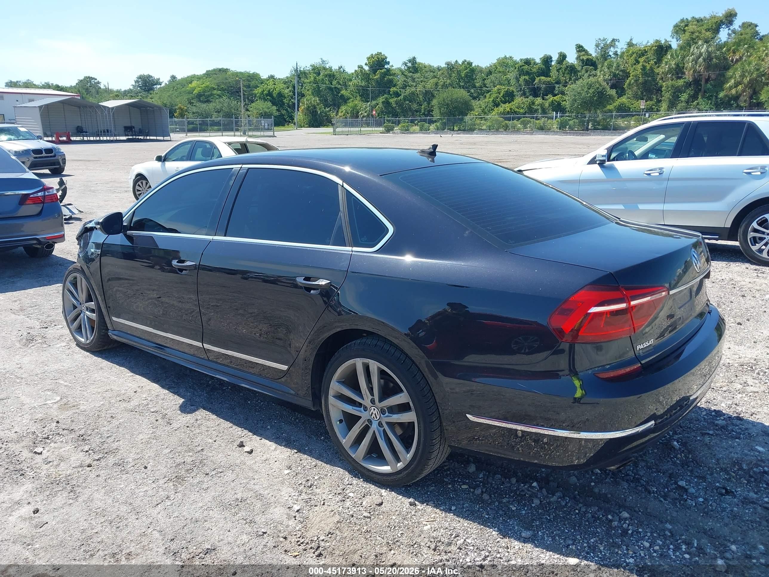2017 Volkswagen Passat 1.8t R-line Black vin: 1VWDT7A35HC015532
