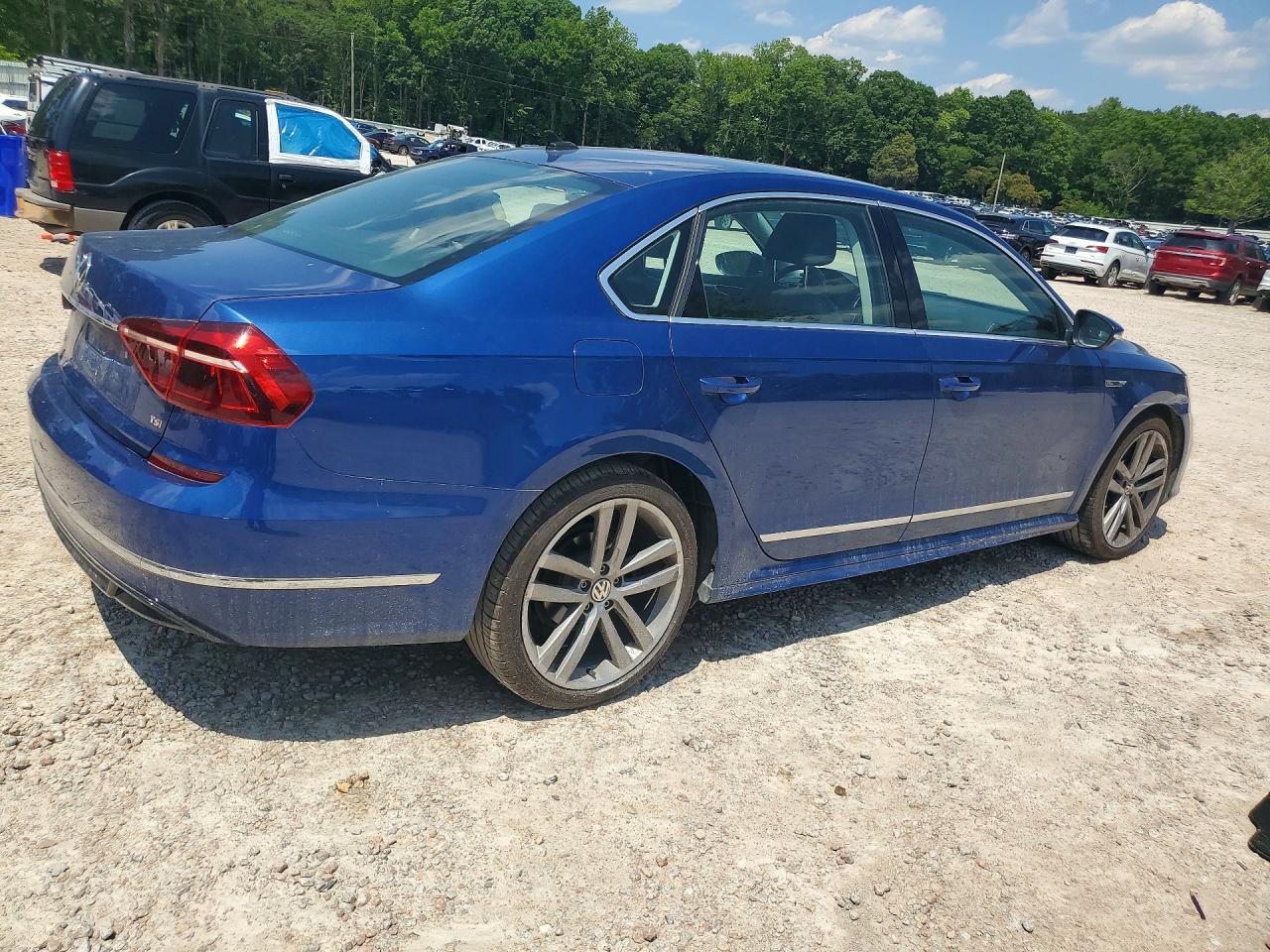 2017 Volkswagen Passat R-line Blue vin: 1VWDT7A35HC060695
