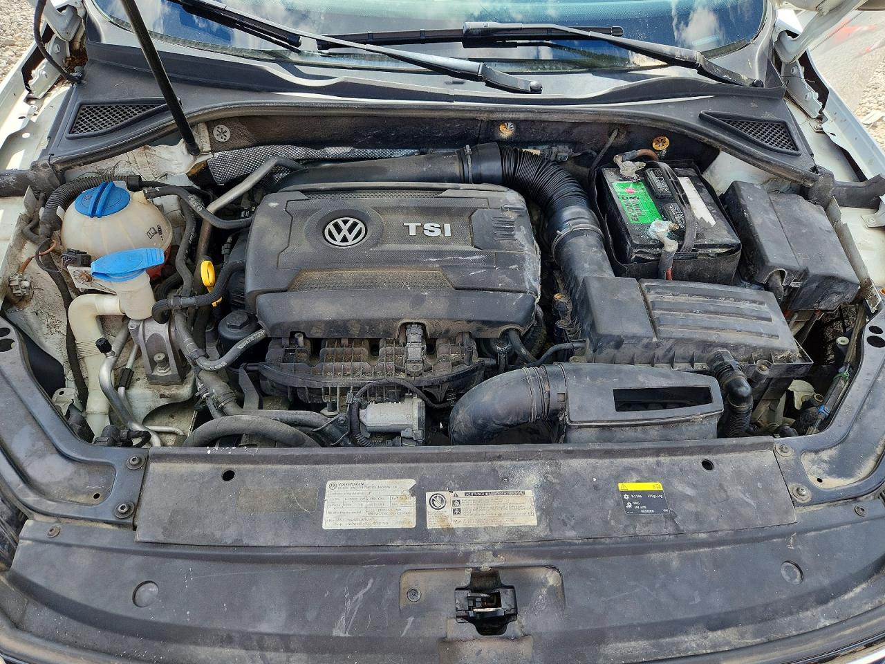 2017 Volkswagen Passat R-line White vin: 1VWDT7A38HC021728