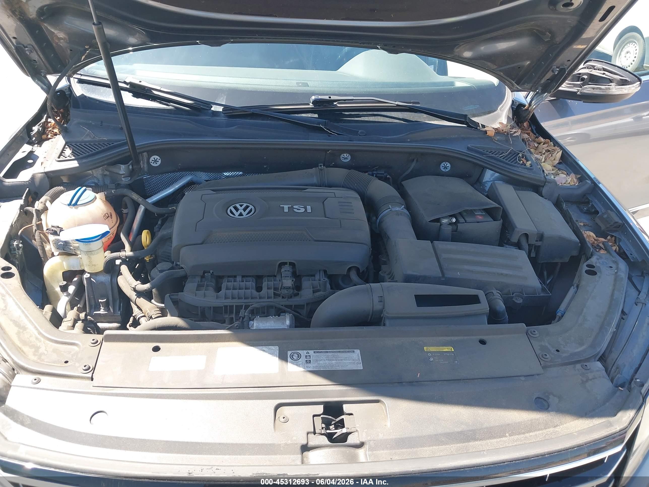 2017 Volkswagen Passat 1.8t R-line Gray vin: 1VWDT7A39HC055192