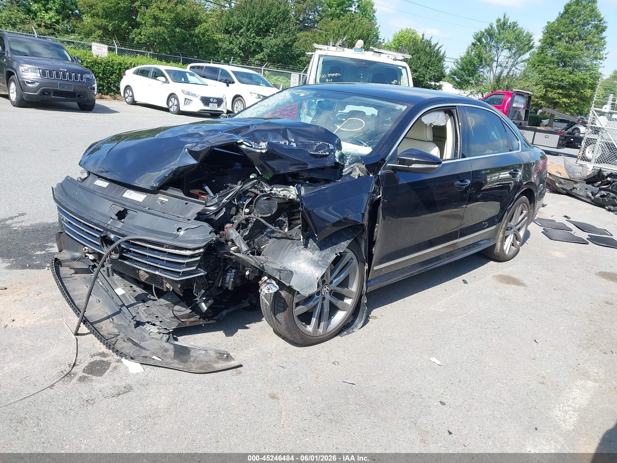 2017 Volkswagen Passat 1.8t R-line Черный vin: 1VWDT7A39HC069819