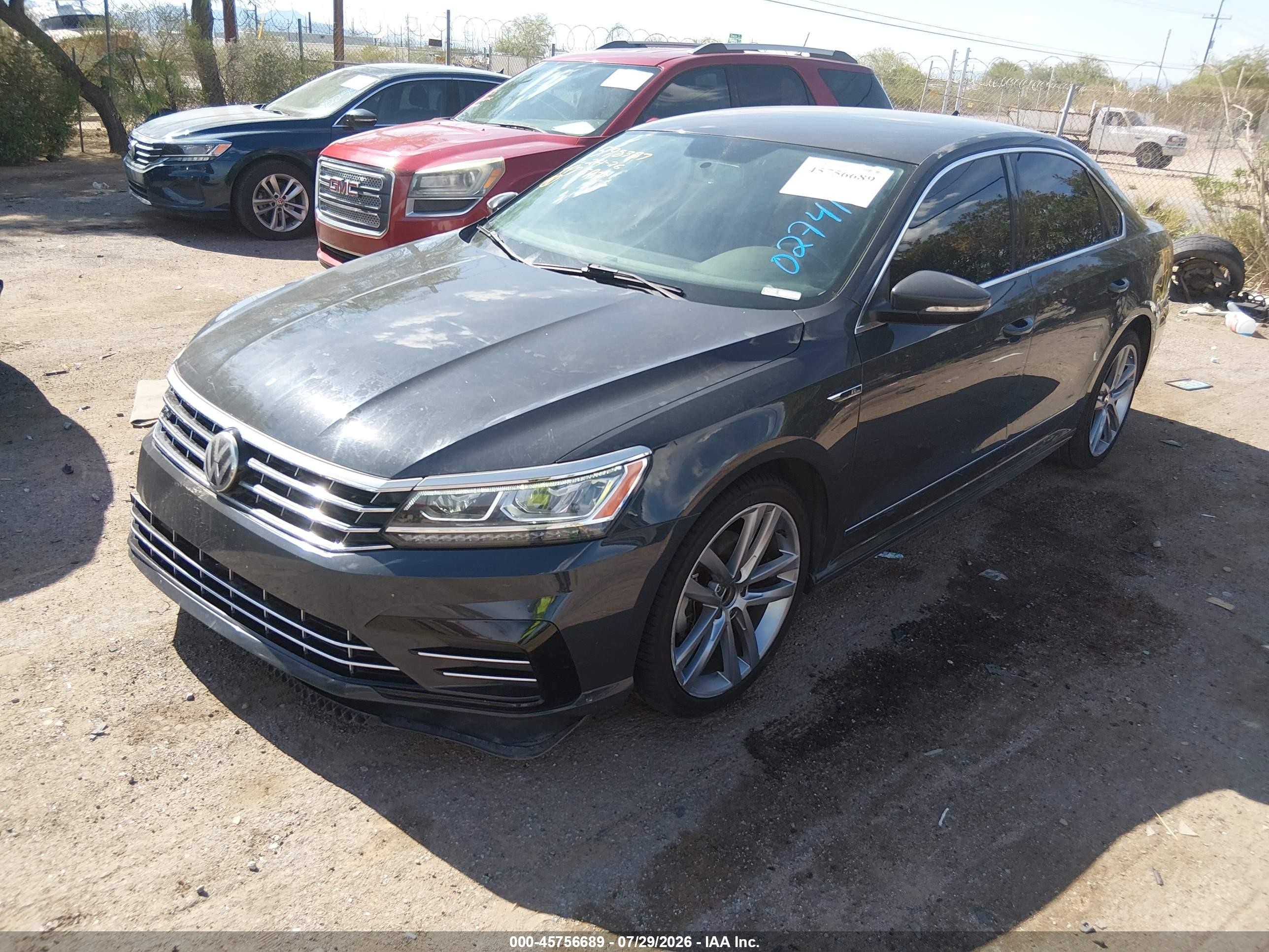2017 Volkswagen Passat 1.8t R-line Gray vin: 1VWDT7A3XHC027417
