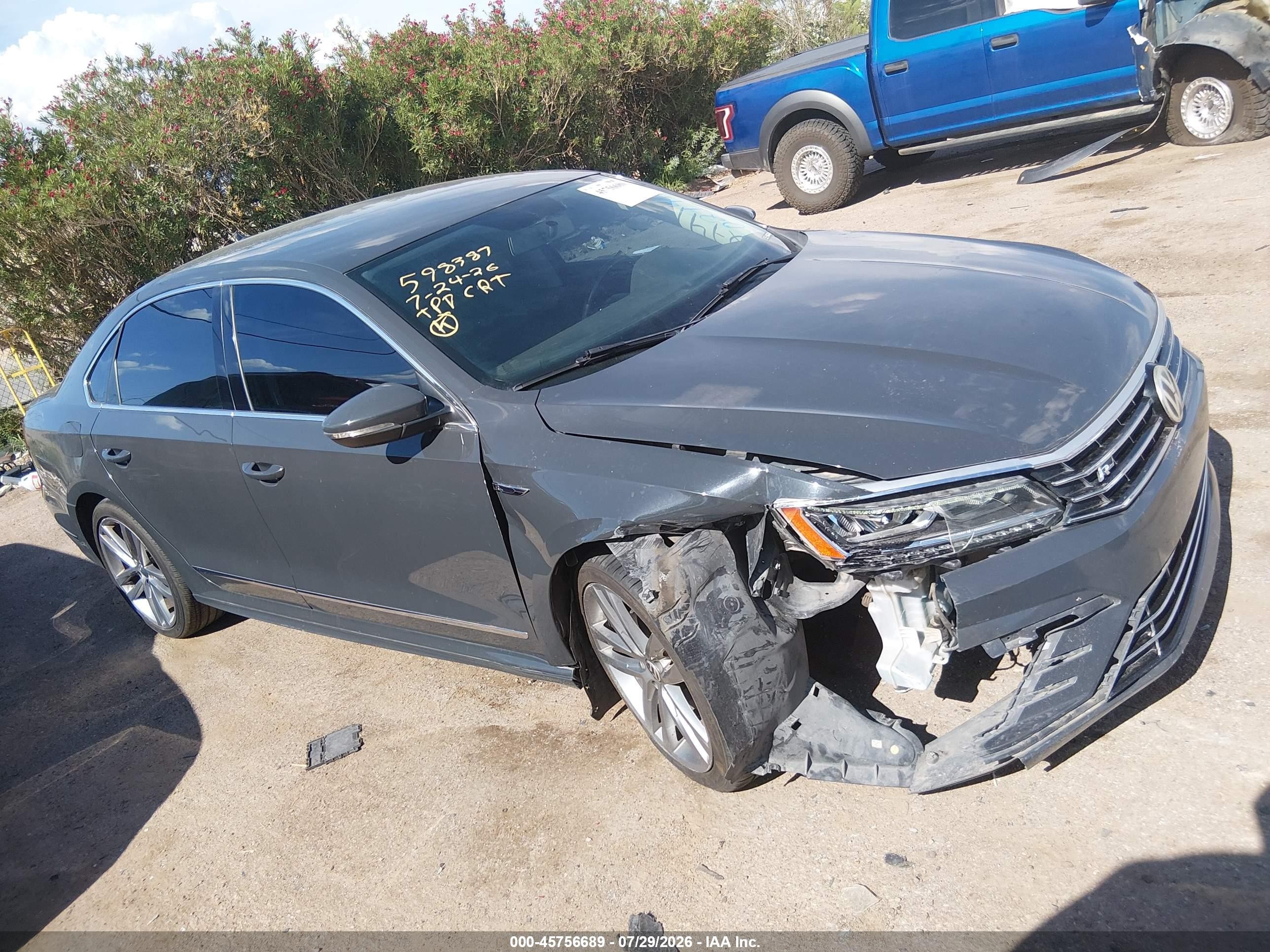 2017 Volkswagen Passat 1.8t R-line Gray vin: 1VWDT7A3XHC027417