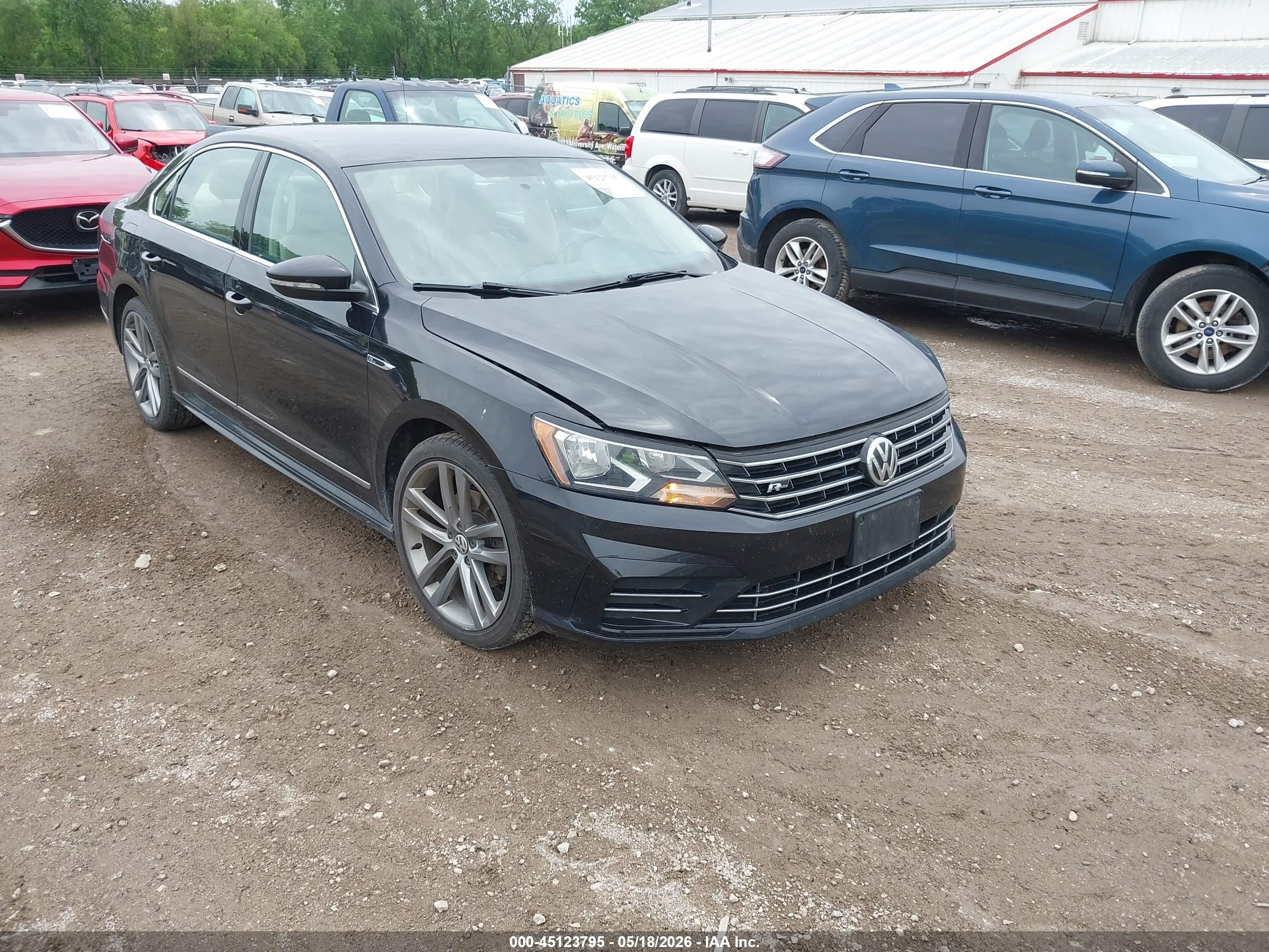 2017 Volkswagen Passat 1.8t R-line Blue vin: 1VWDT7A3XHC044153