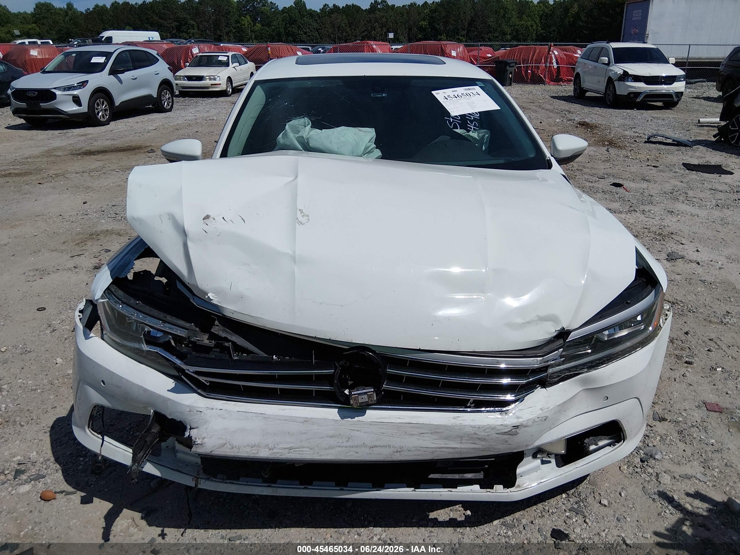 2017 Volkswagen Passat 1.8t Se White vin: 1VWGT7A31HC011295