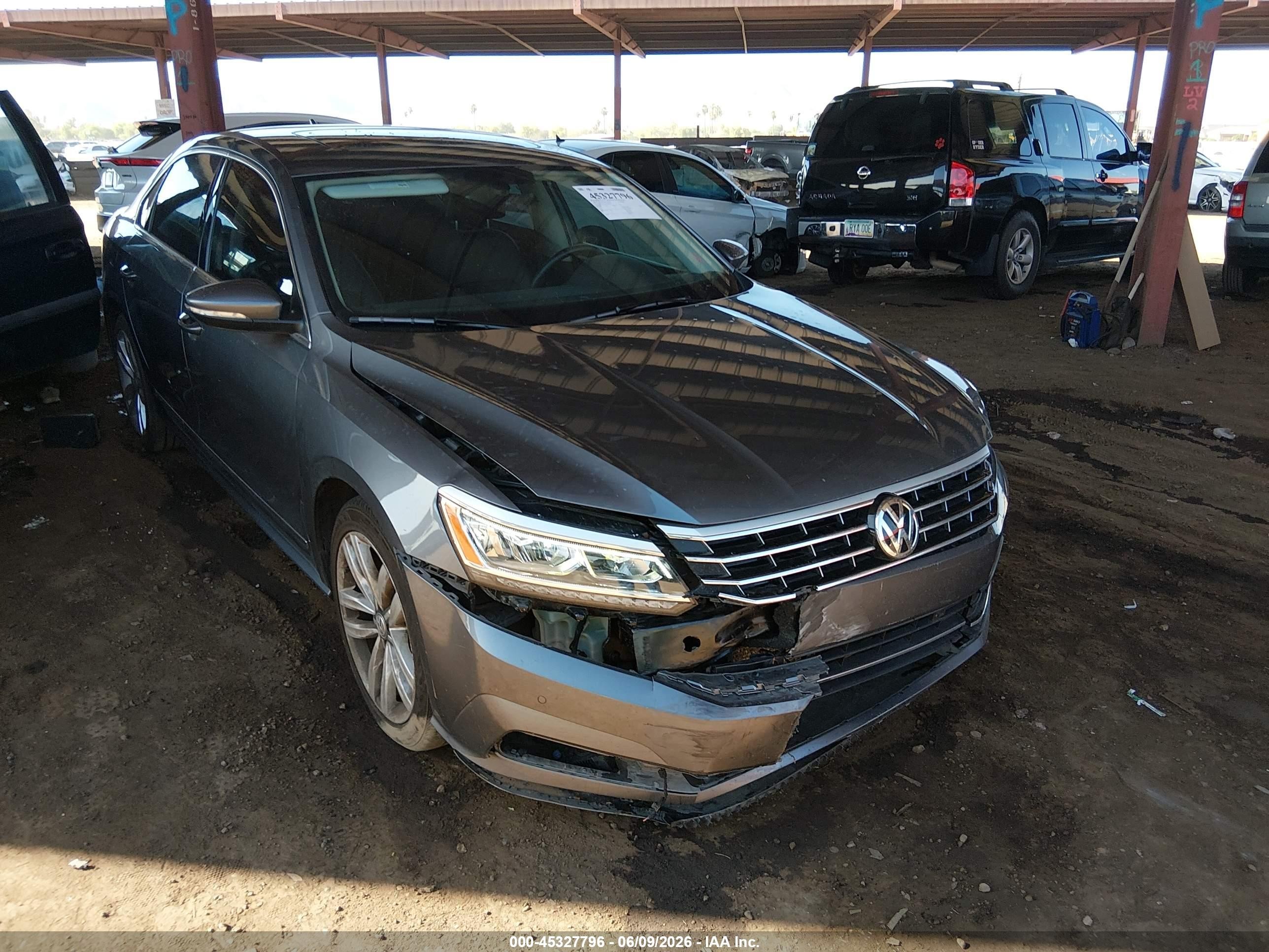 2017 Volkswagen Passat 1.8t Se Gray vin: 1VWGT7A33HC049126