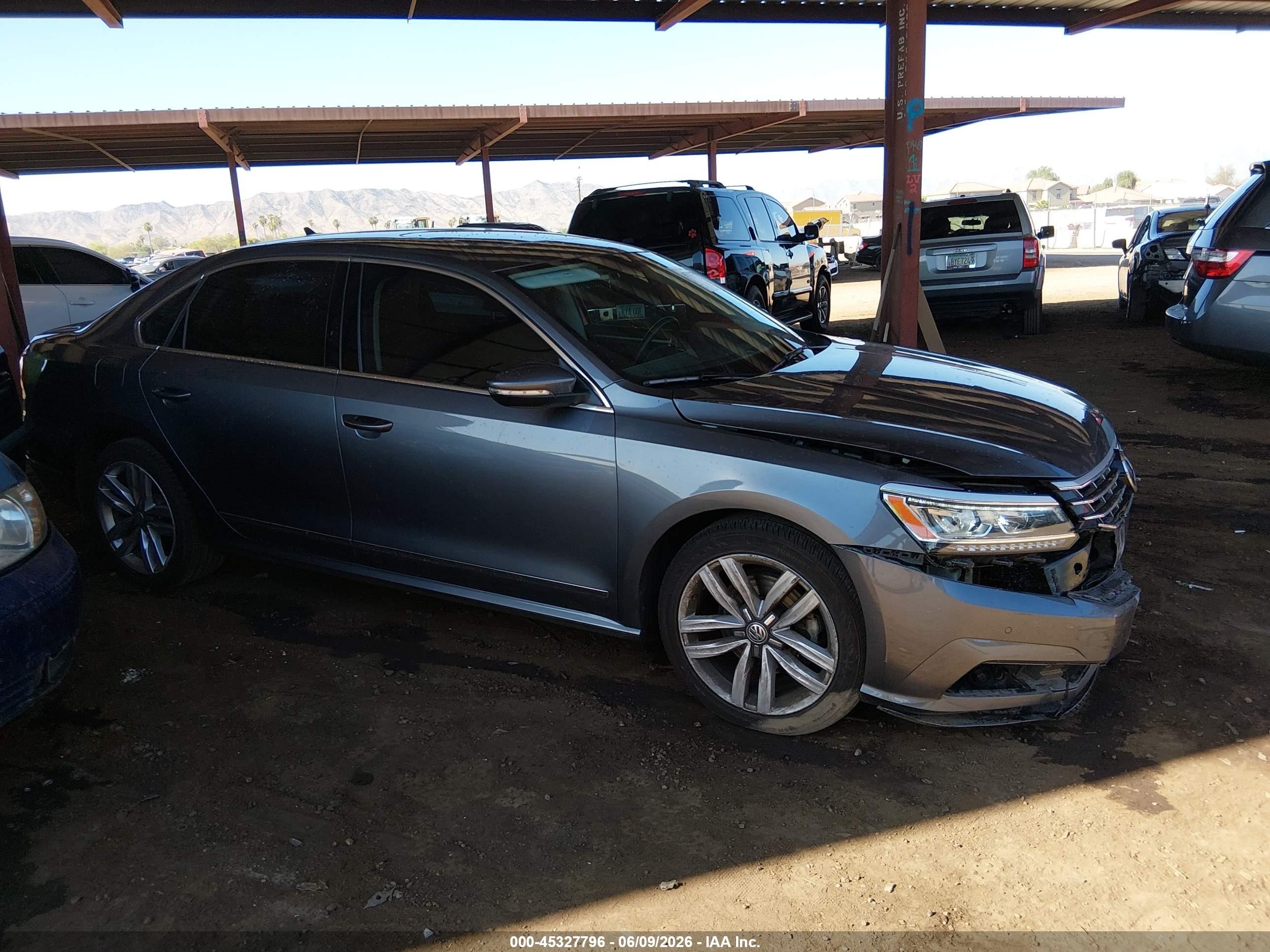 2017 Volkswagen Passat 1.8t Se Gray vin: 1VWGT7A33HC049126