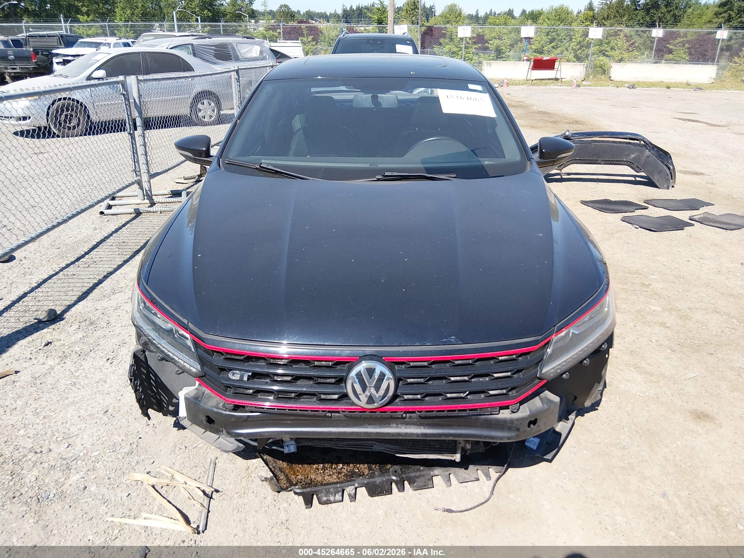 2018 Volkswagen Passat 3.6l V6 Gt Black vin: 1VWJM7A34JC029654