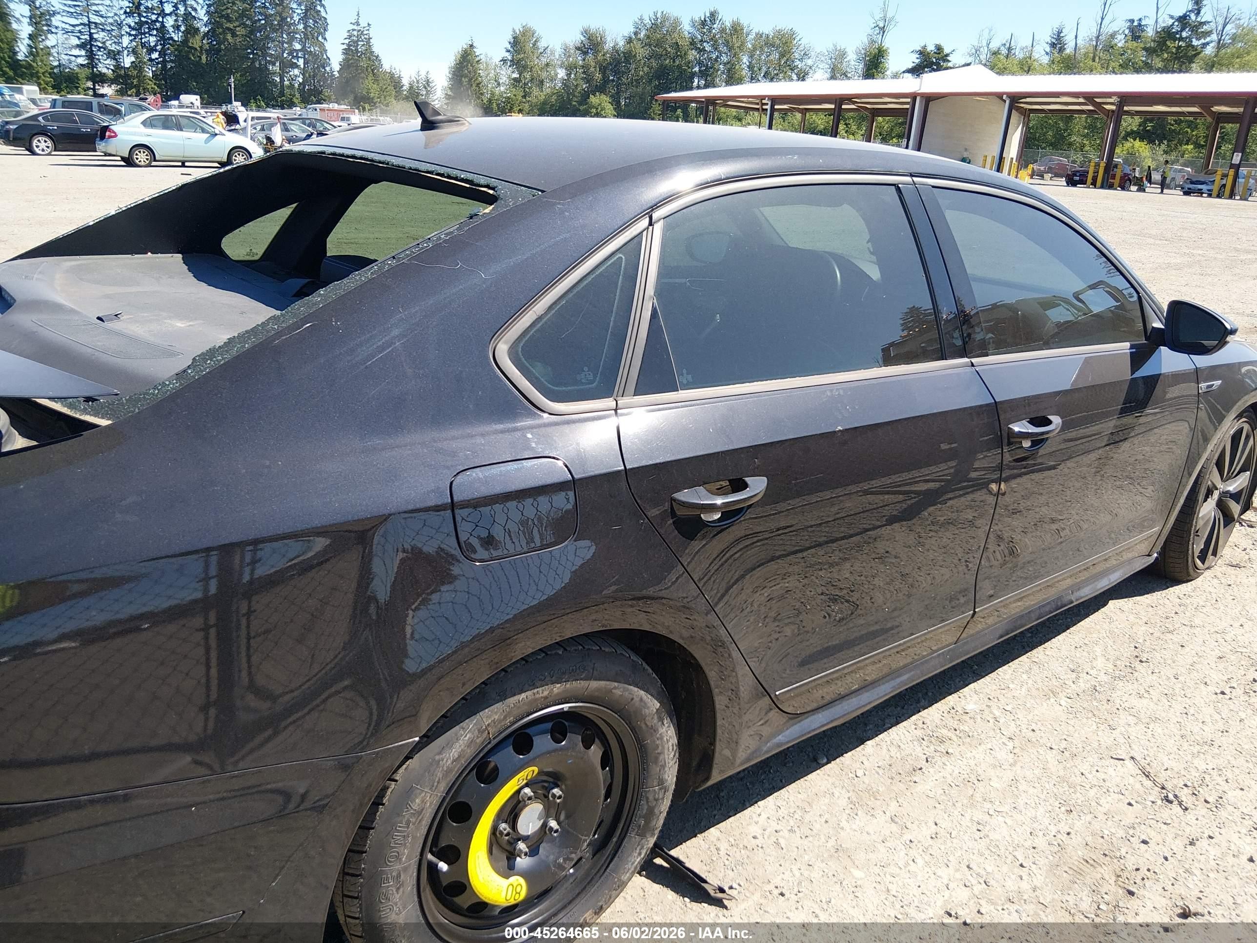 2018 Volkswagen Passat 3.6l V6 Gt Black vin: 1VWJM7A34JC029654