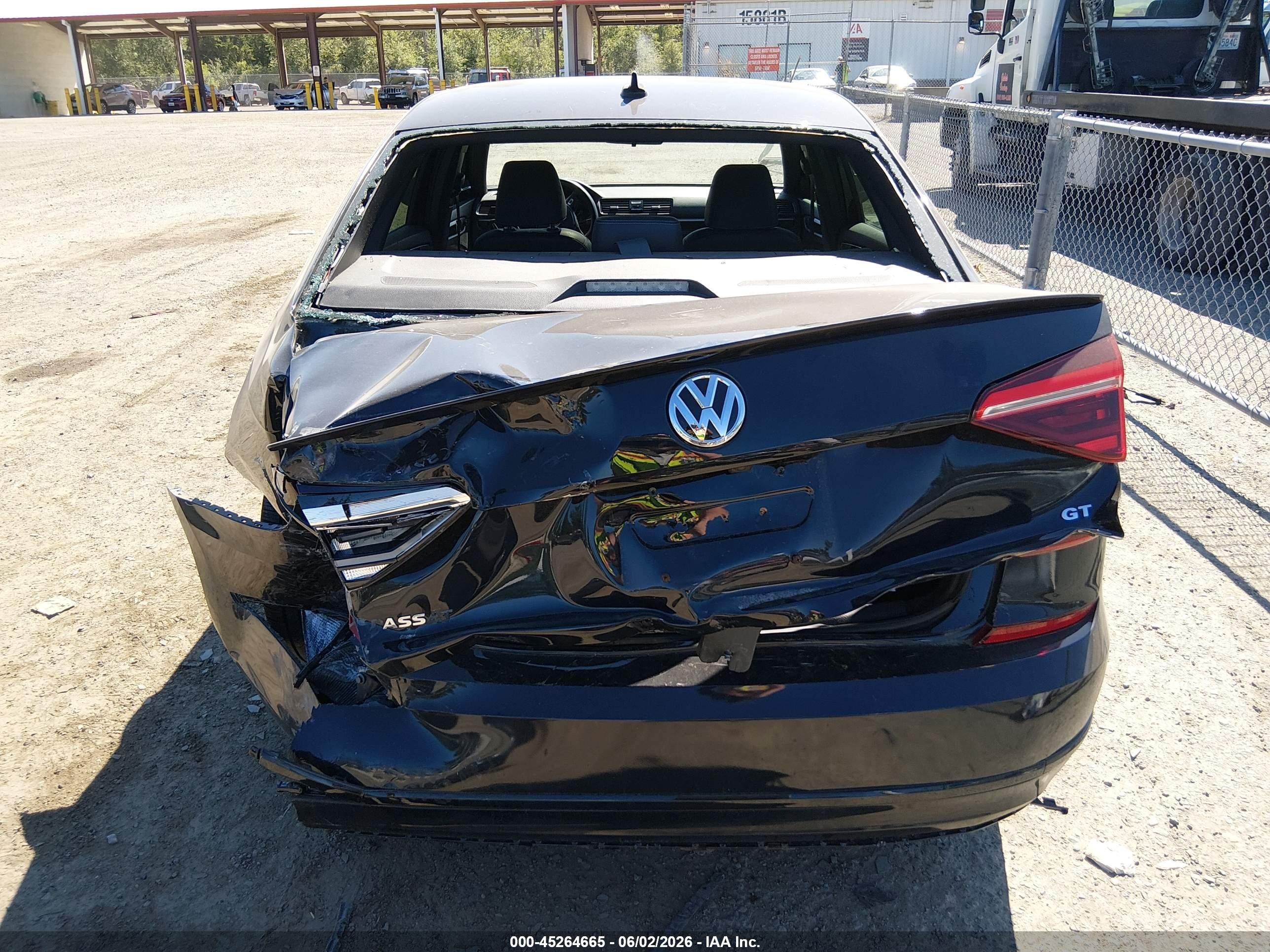 2018 Volkswagen Passat 3.6l V6 Gt Black vin: 1VWJM7A34JC029654