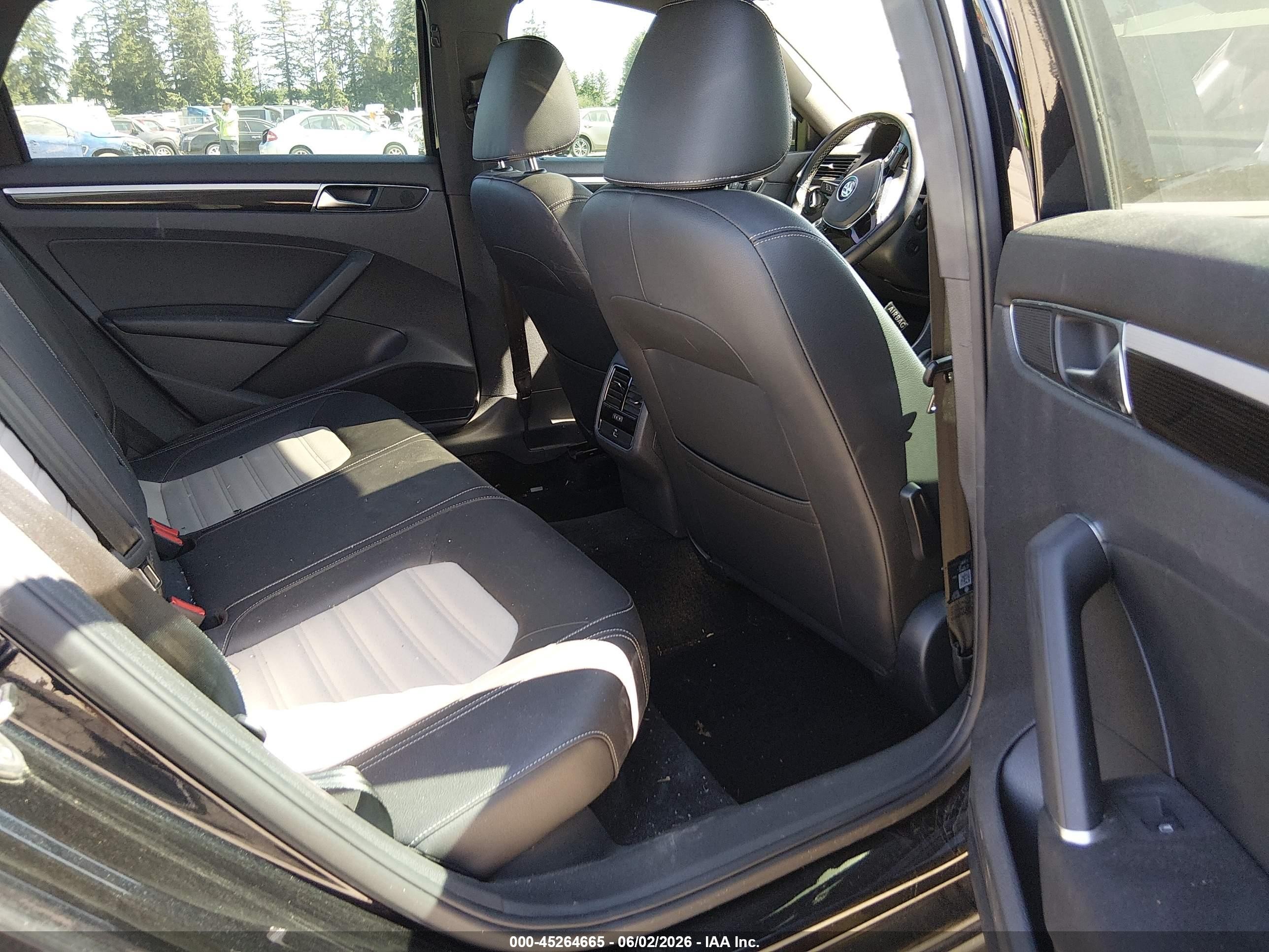 2018 Volkswagen Passat 3.6l V6 Gt Black vin: 1VWJM7A34JC029654