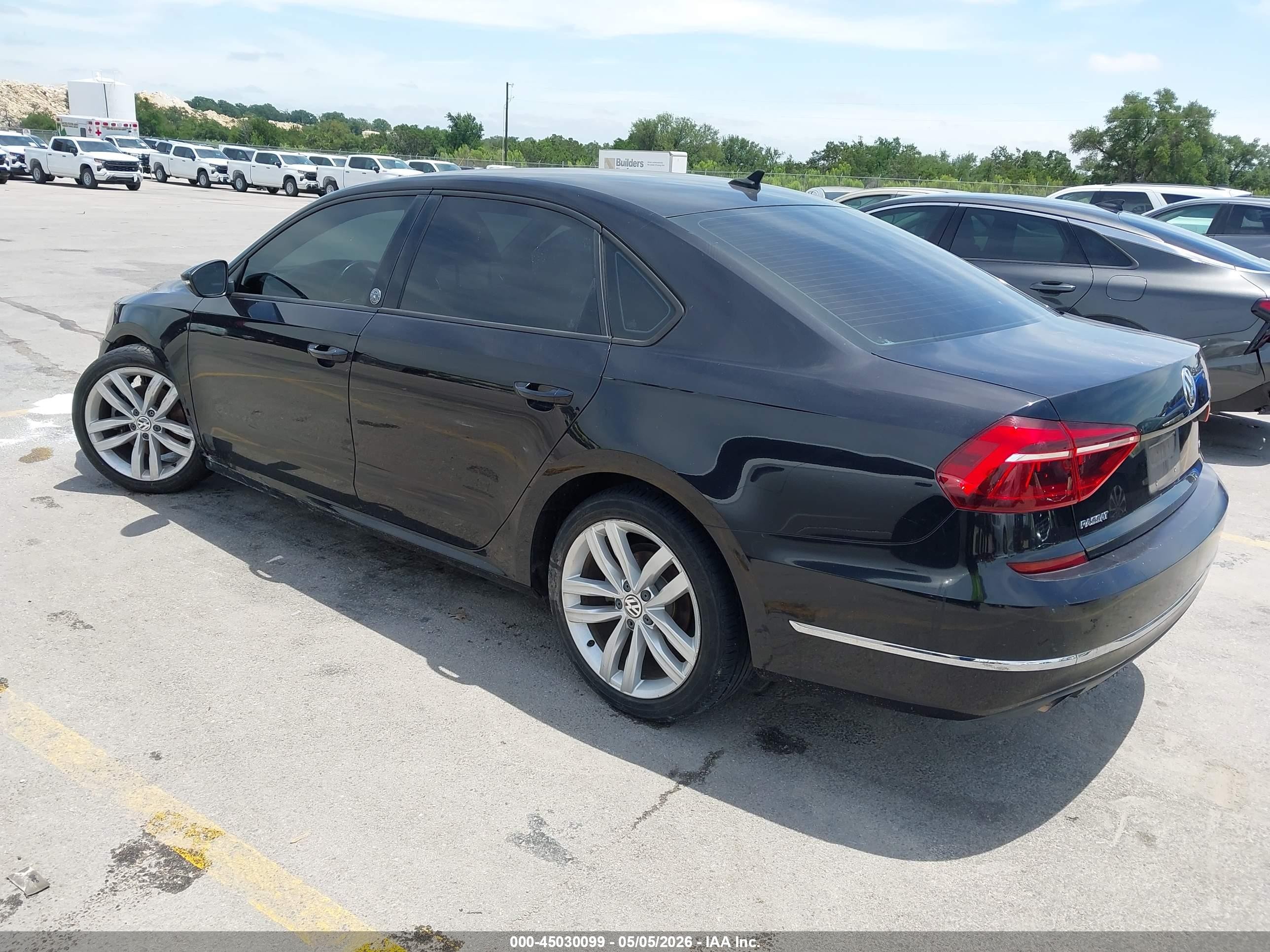 2019 Volkswagen Passat 2.0t Wolfsburg Edition Black vin: 1VWLA7A34KC002991