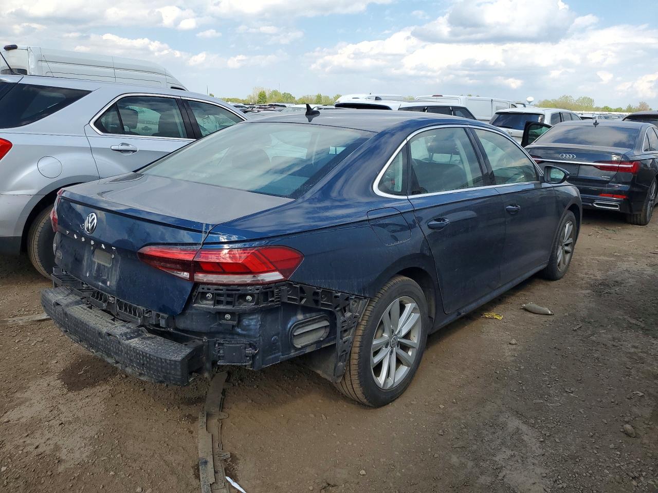 2020 Volkswagen Passat Se Blue vin: 1VWSA7A34LC007265