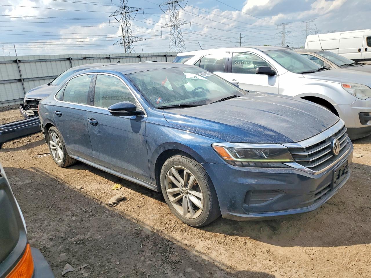 2020 Volkswagen Passat Se Blue vin: 1VWSA7A34LC007265