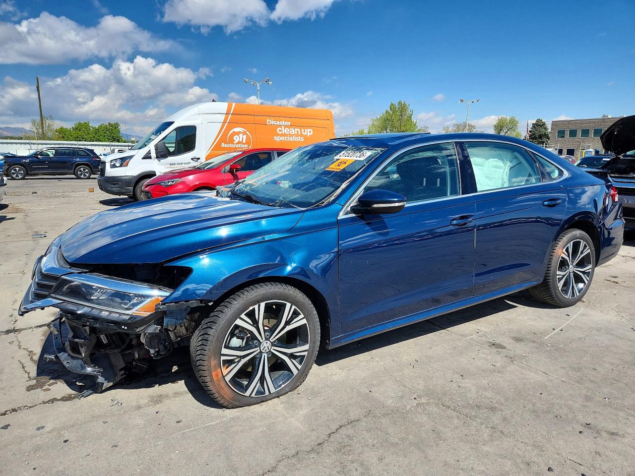 2021 Volkswagen Passat Se Blue vin: 1VWSA7A34MC002861