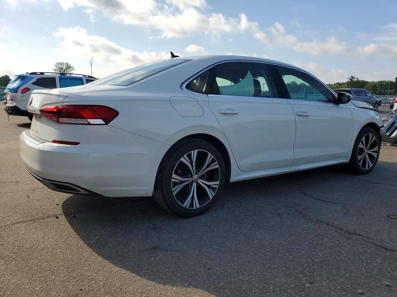 2021 Volkswagen Passat Se White vin: 1VWSA7A37MC001008