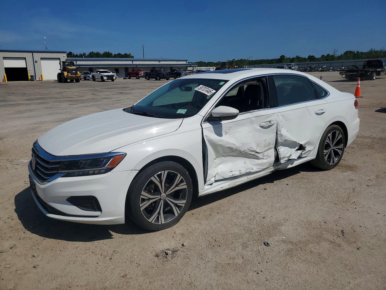 2021 Volkswagen Passat Se White vin: 1VWSA7A37MC004748