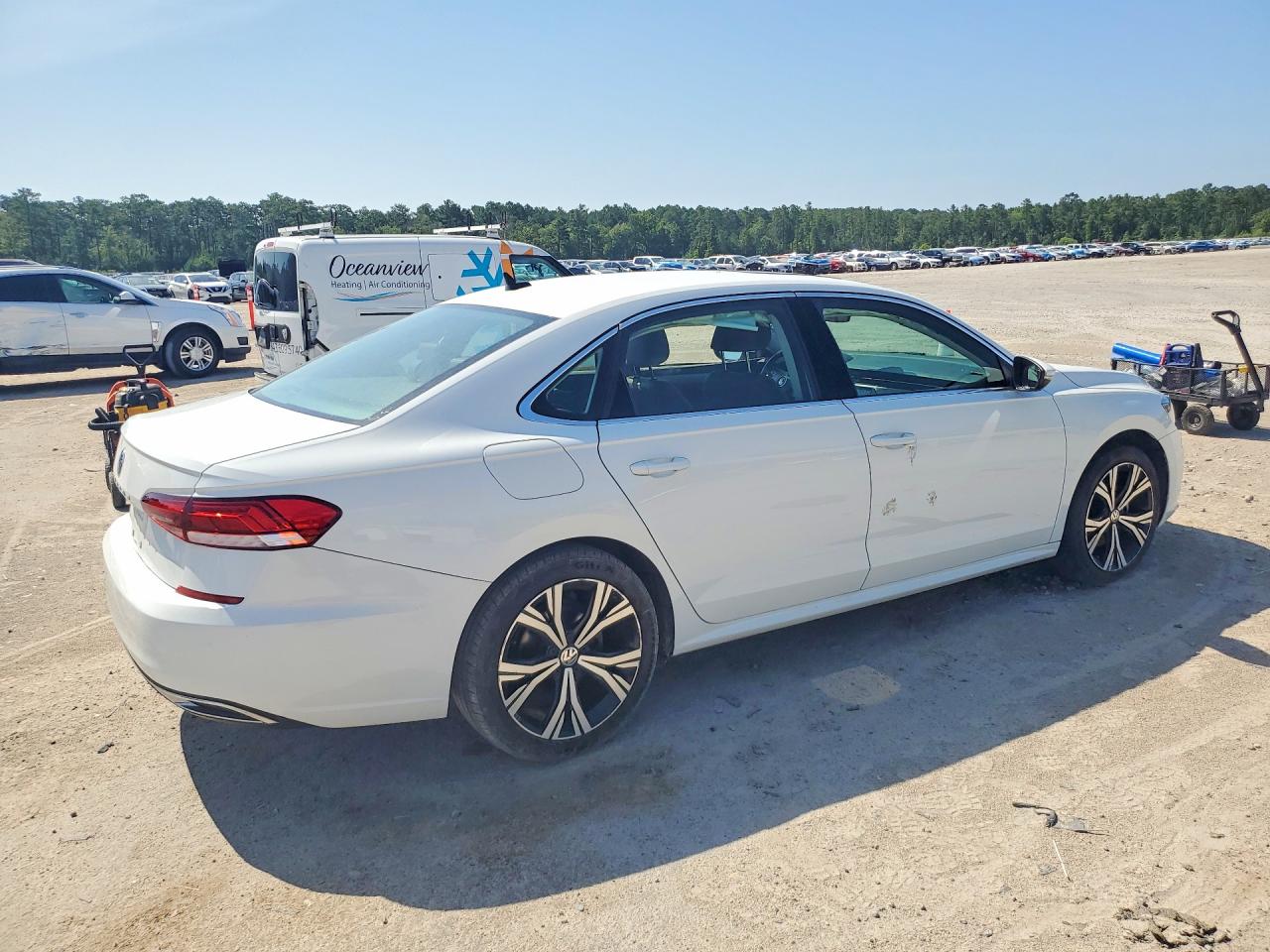 2021 Volkswagen Passat Se White vin: 1VWSA7A37MC004748