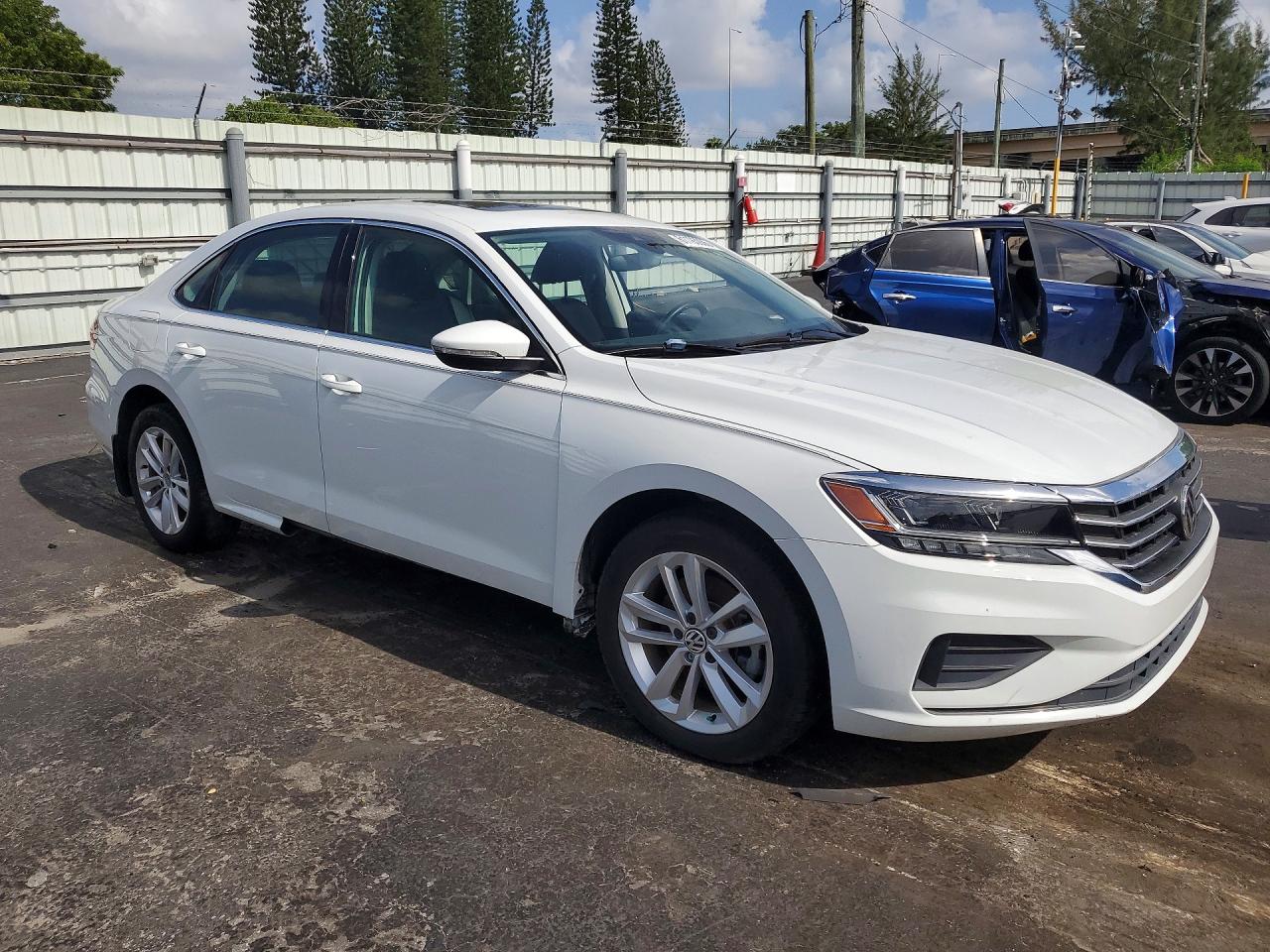 2020 Volkswagen Passat Se White vin: 1VWWA7A3XLC011628