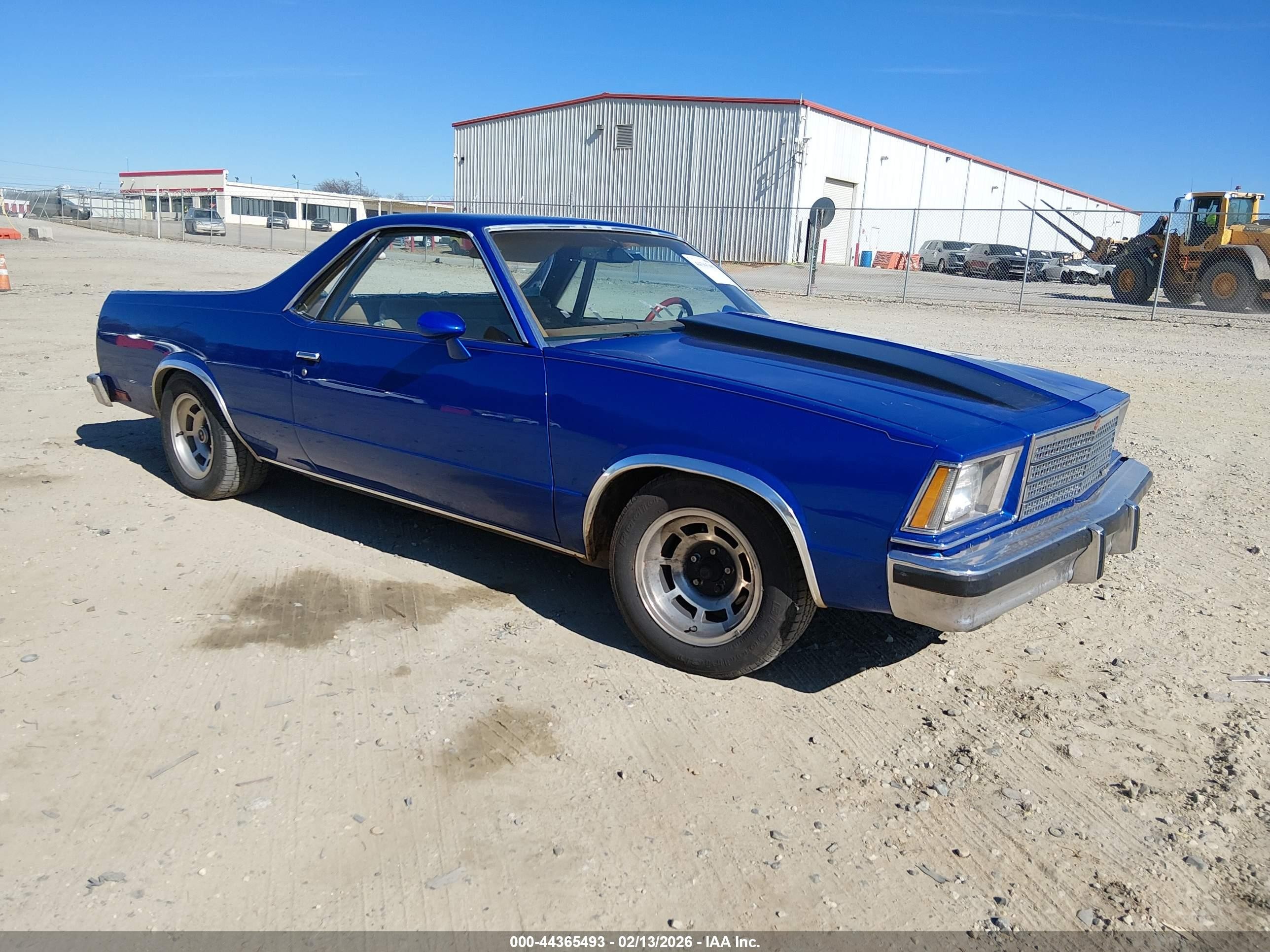1979 Chevrolet El Camino   Синий vin: 1W80J9D438208    