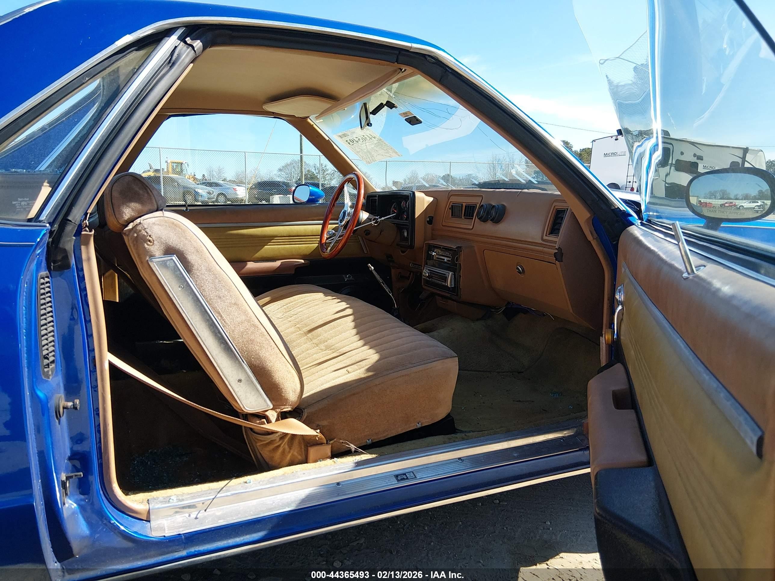1979 Chevrolet El Camino   Синий vin: 1W80J9D438208    