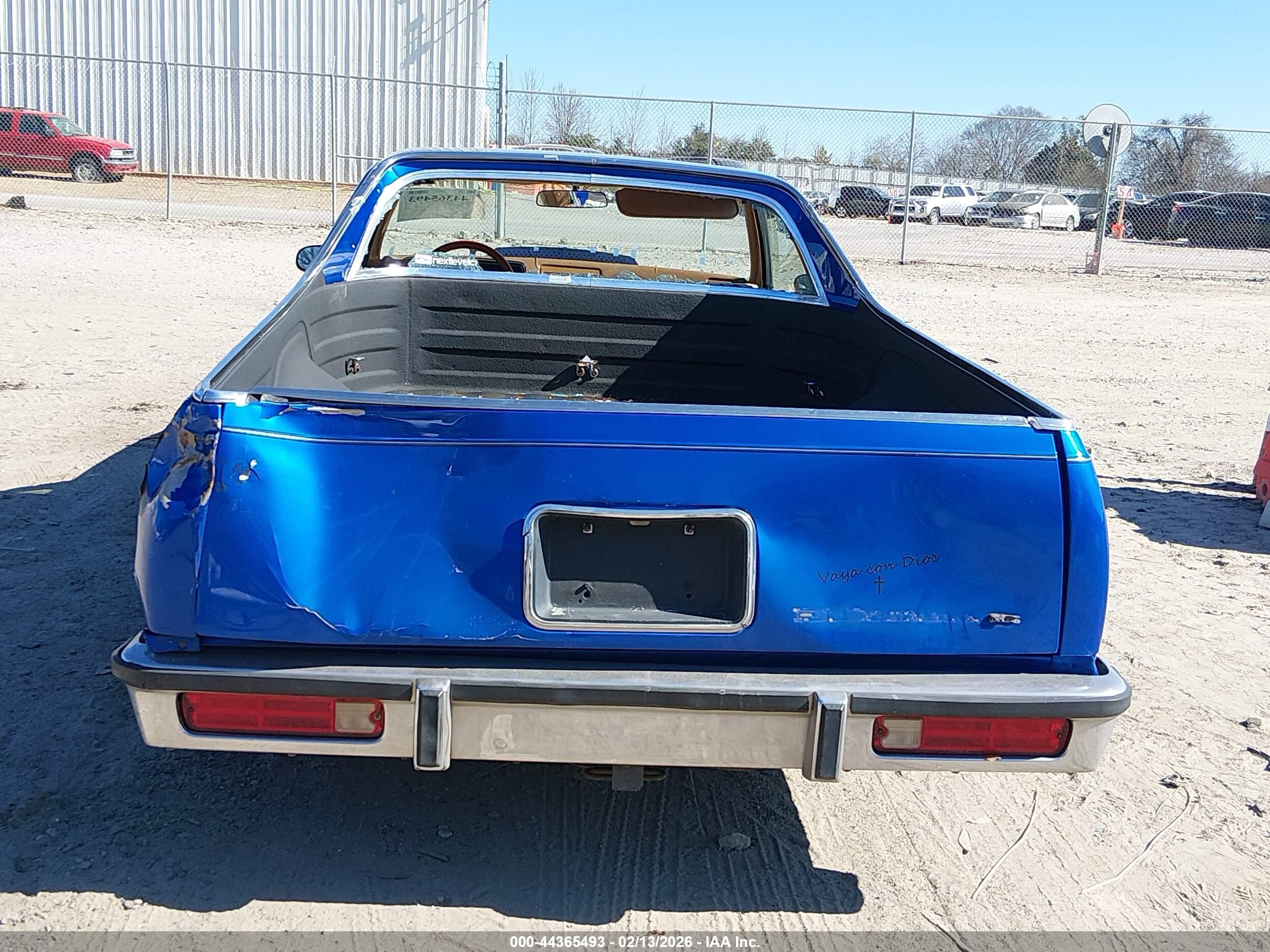 1979 Chevrolet El Camino   Синий vin: 1W80J9D438208    