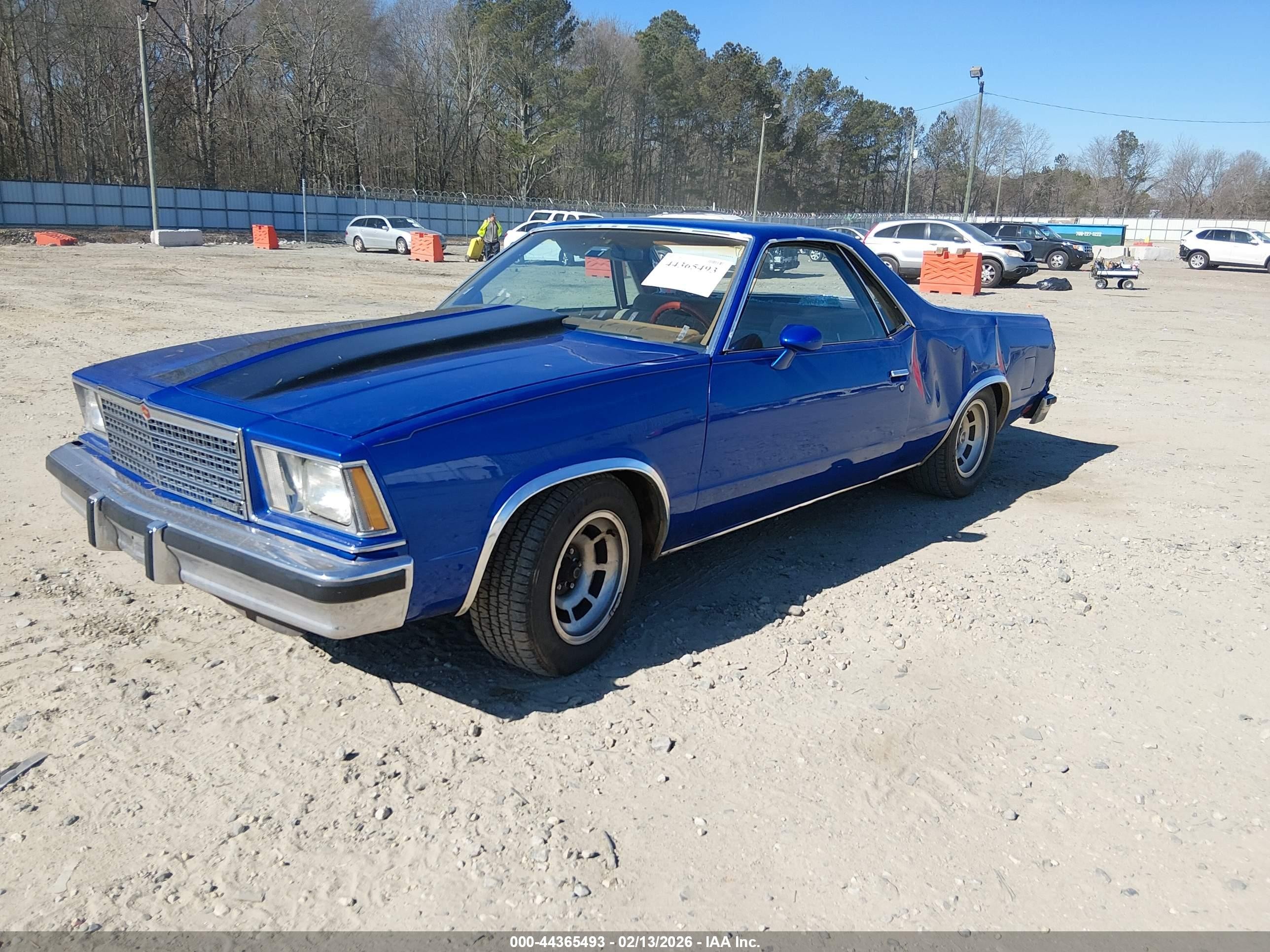 1979 Chevrolet El Camino   Синий vin: 1W80J9D438208    