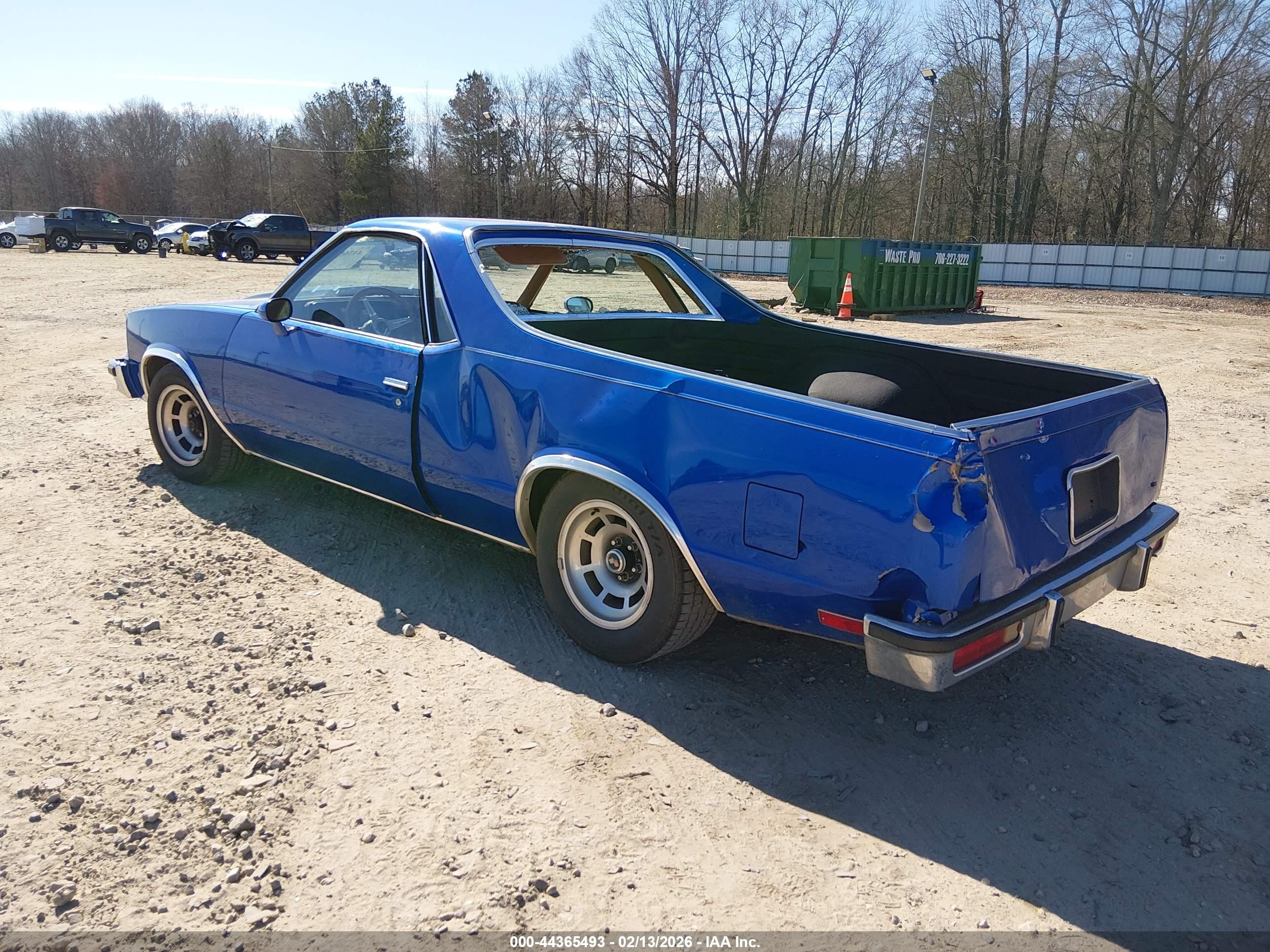 1979 Chevrolet El Camino   Синий vin: 1W80J9D438208    